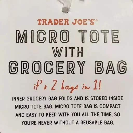 3Pc Combo of Trader Joe’s 7 Gal Blk/Red Insulated + Cheese Tote + Micro