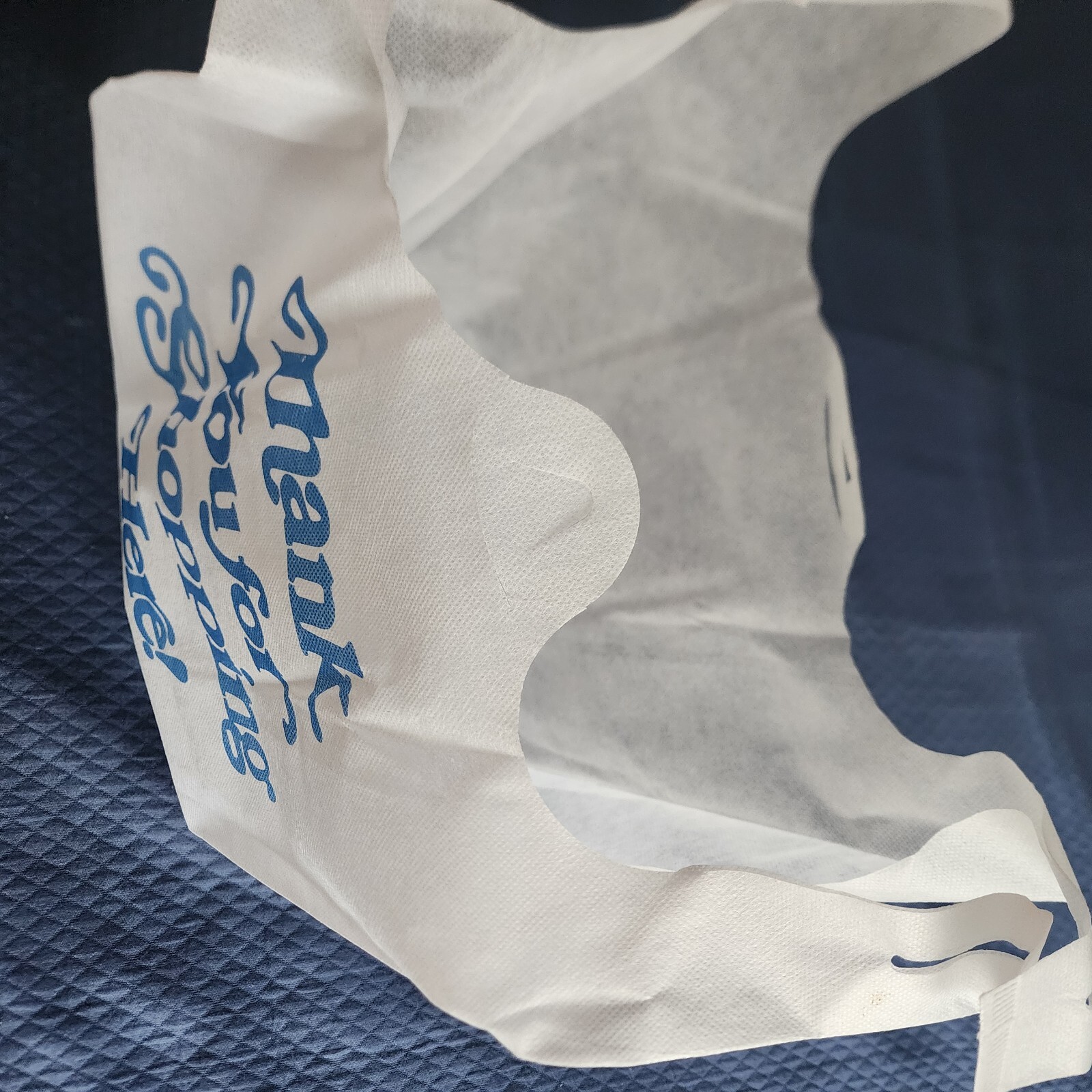 120 pcs Non-Woven Reusable heavy-duty bag White Thank You