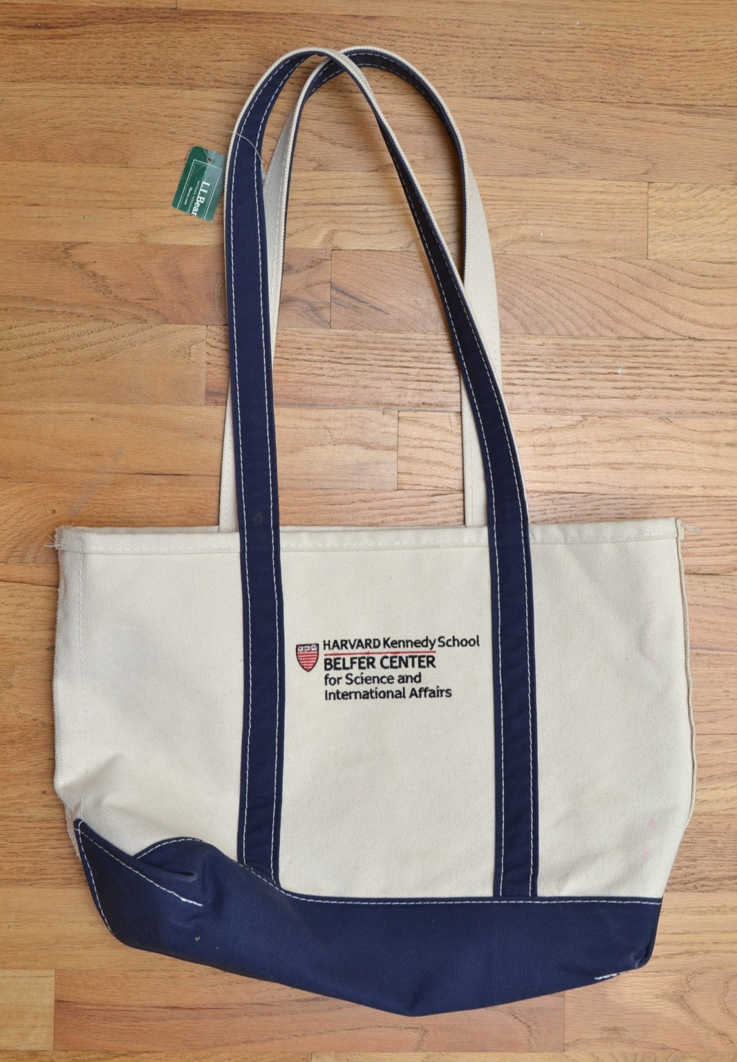 LL Bean Boat and Tote Medium Harvard University Kennedy School Belfer Center USA