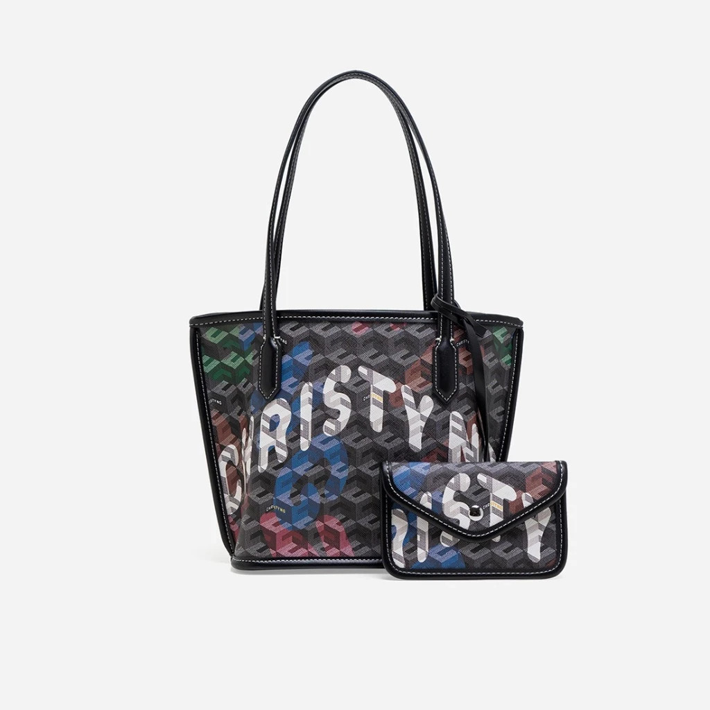 Christy Ng Mini Russo Tote Bag,Coated canvas, vegan Leather New with Tags