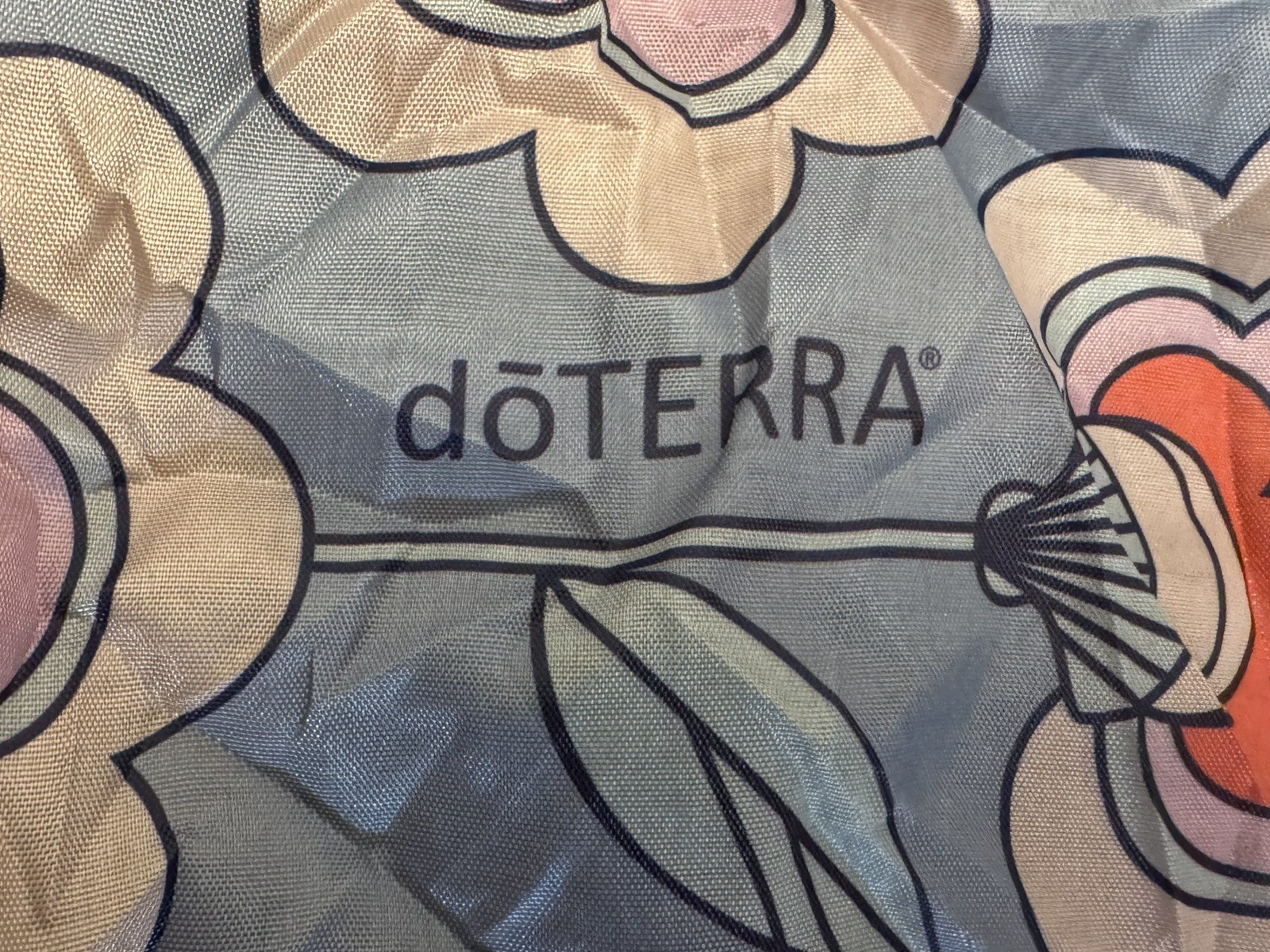doTERRA Branded Tote Bag, Reusable Shopping Bag Makes into Storage Pouch