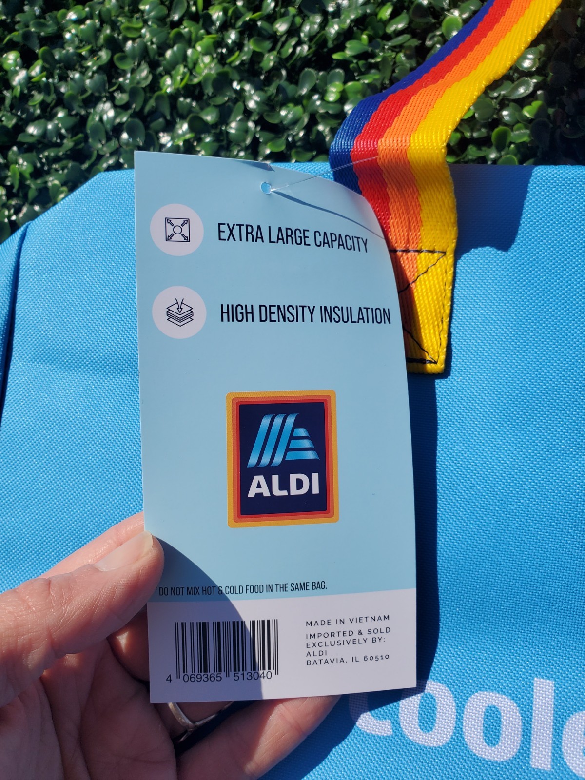 Aldi Large Insulated Freezer Cooler Bag Market Shopper🔵🔴🟡 2026 NEW