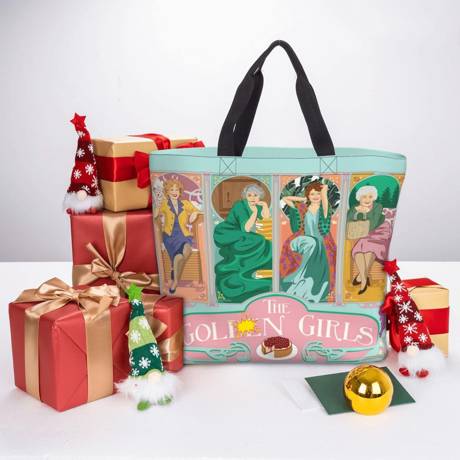 The Gold Girls Tote Bags Large Shopping Grocery Shoulder Bag Thank You Being A