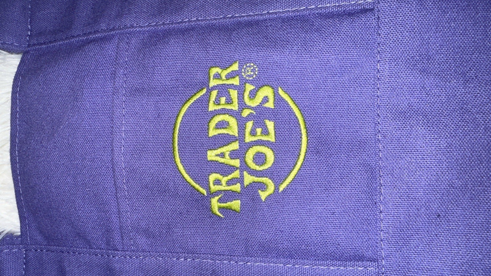 New no tags Trader Joe’s Reusable Tote Shopping Mini Bag Small Purple Green