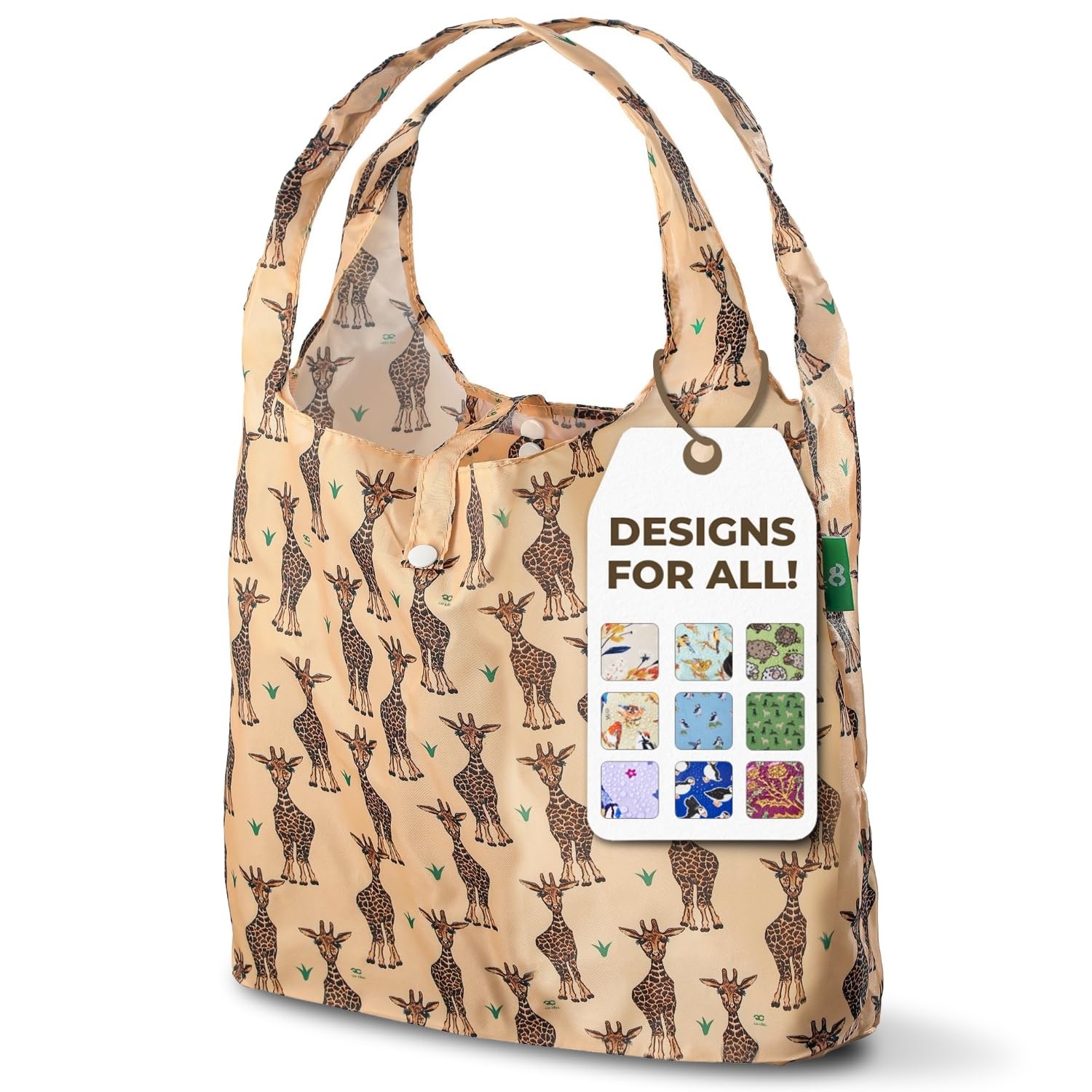 Foldable Reusable Grocery Bags Lightweight Recycled Waterproof Packable Tote