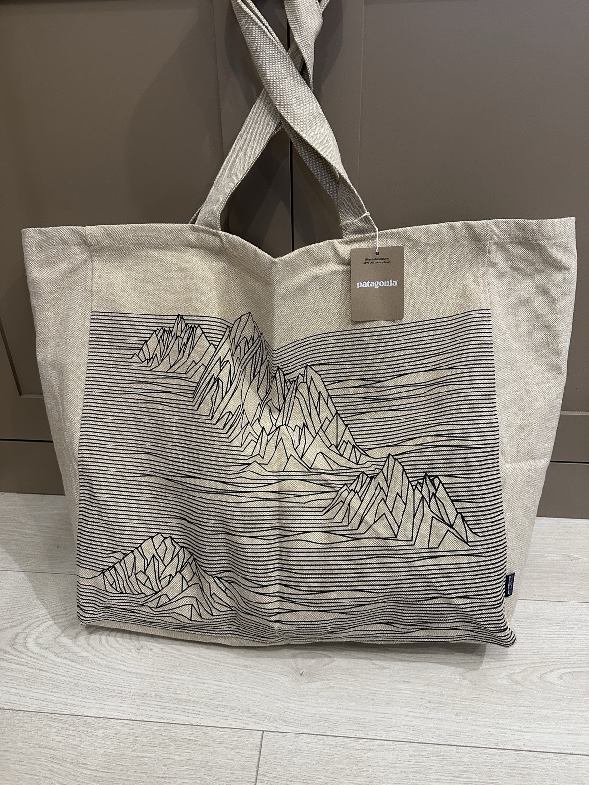 Patagonia Recycled Oversized Tote Large Capacity Hawaii Beach Grocery 20” Wide
