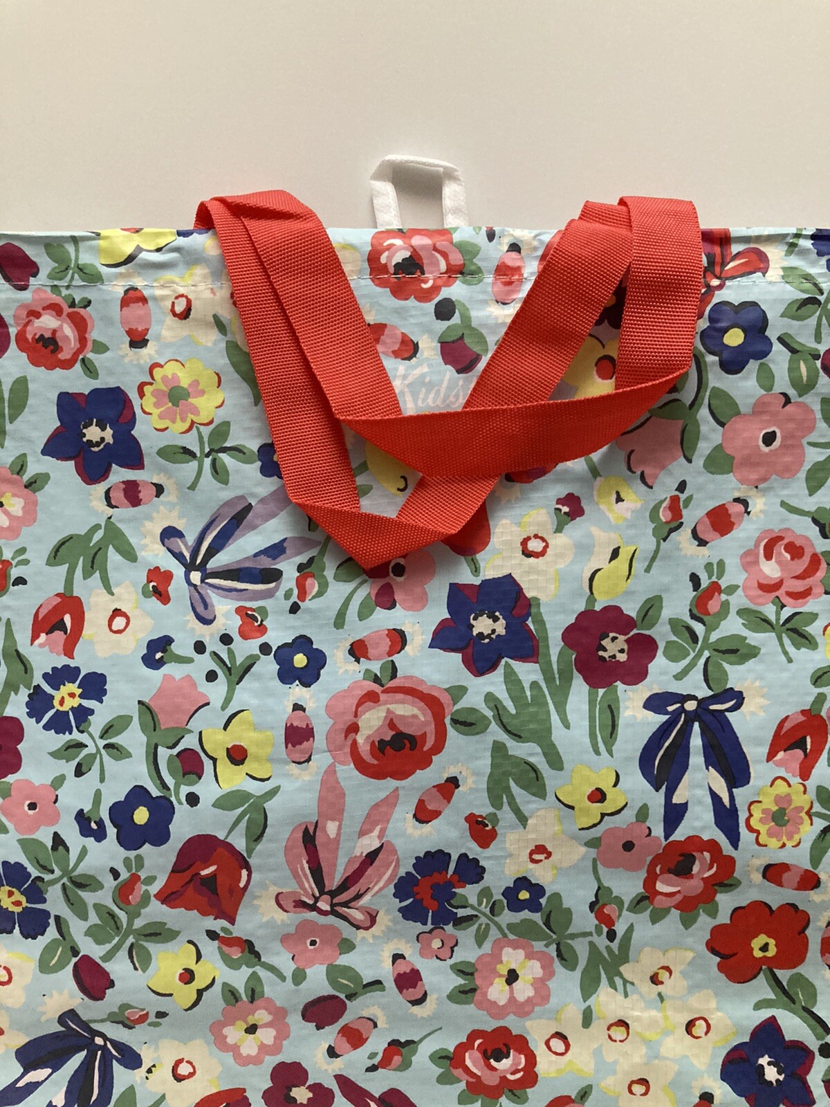 Tesco Cath Kidston Flower Bag Tote Blue Floral Rose Poppy Tulip Daffodil 2024