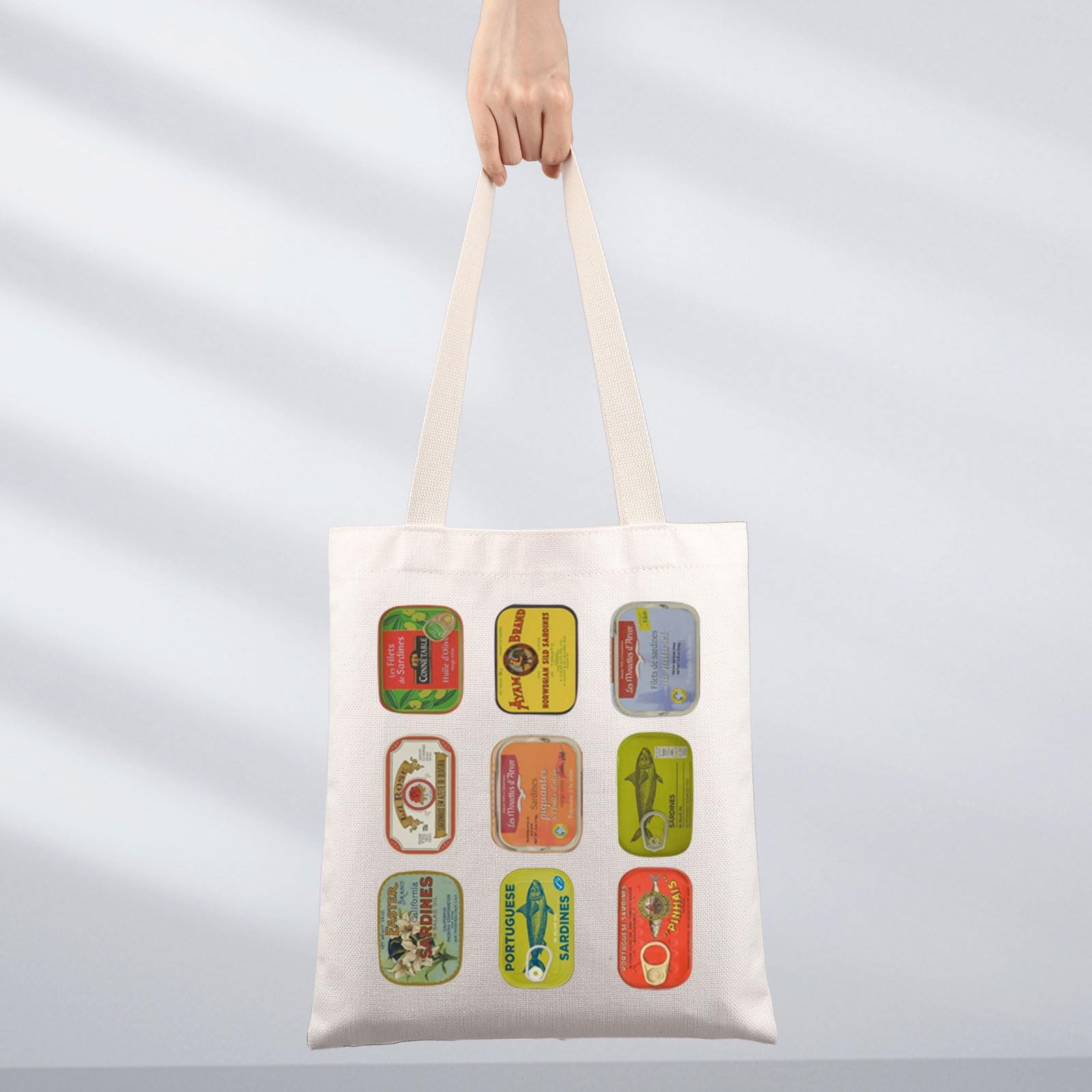 Canned Sardines Tote Bag Sardine Tin Fish Gift Portugal Italian Summer Gifts