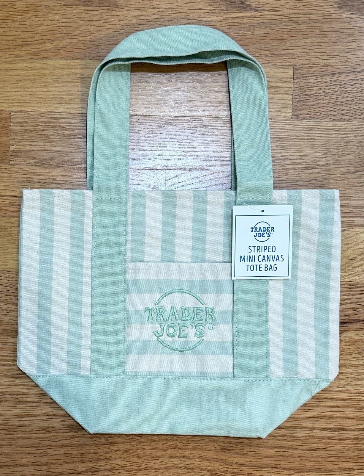 Trader Joe’s Collector’s Item!!! GREEN Colors Mini Tote Bags Set of 3 NWT