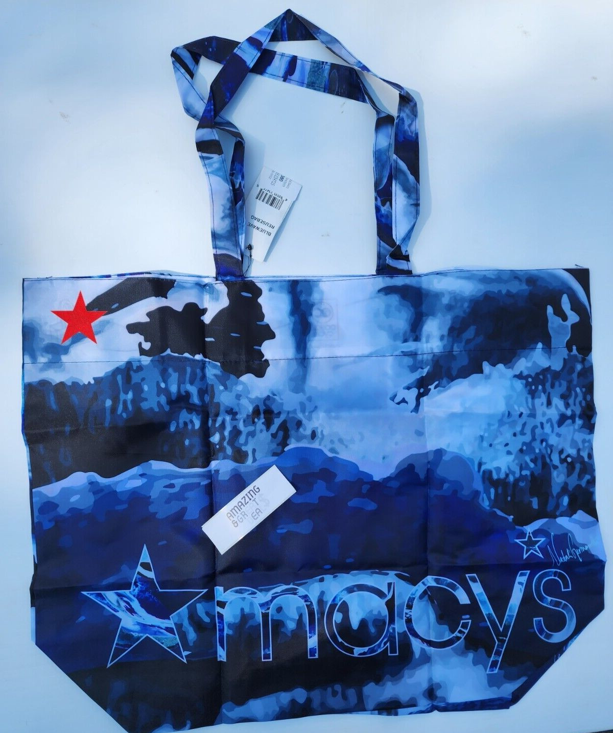 MACY’S Reusable Shopping Tote Bag Made from Recycled Plastic from The Ocean