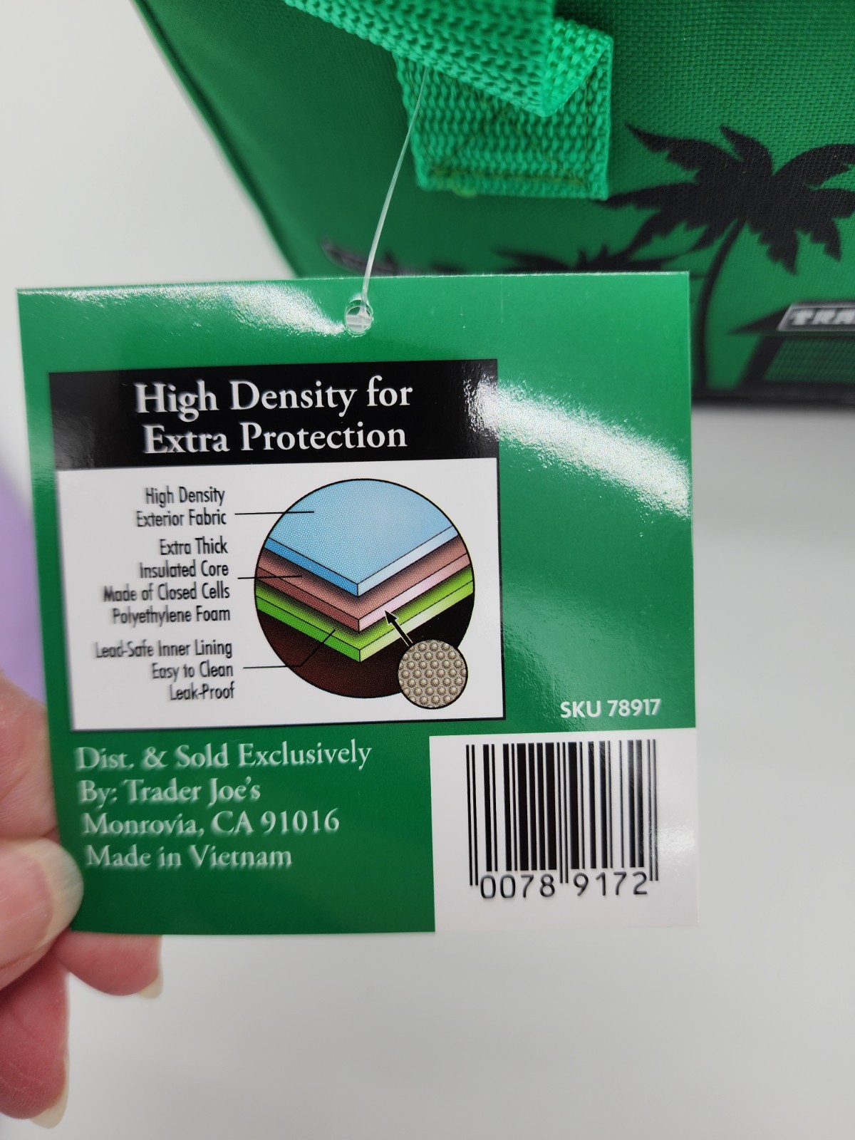 Trader Joe’s Mini Bundle NEW: Lavender Canvas Mini Tote & Emerald Insulated Bag