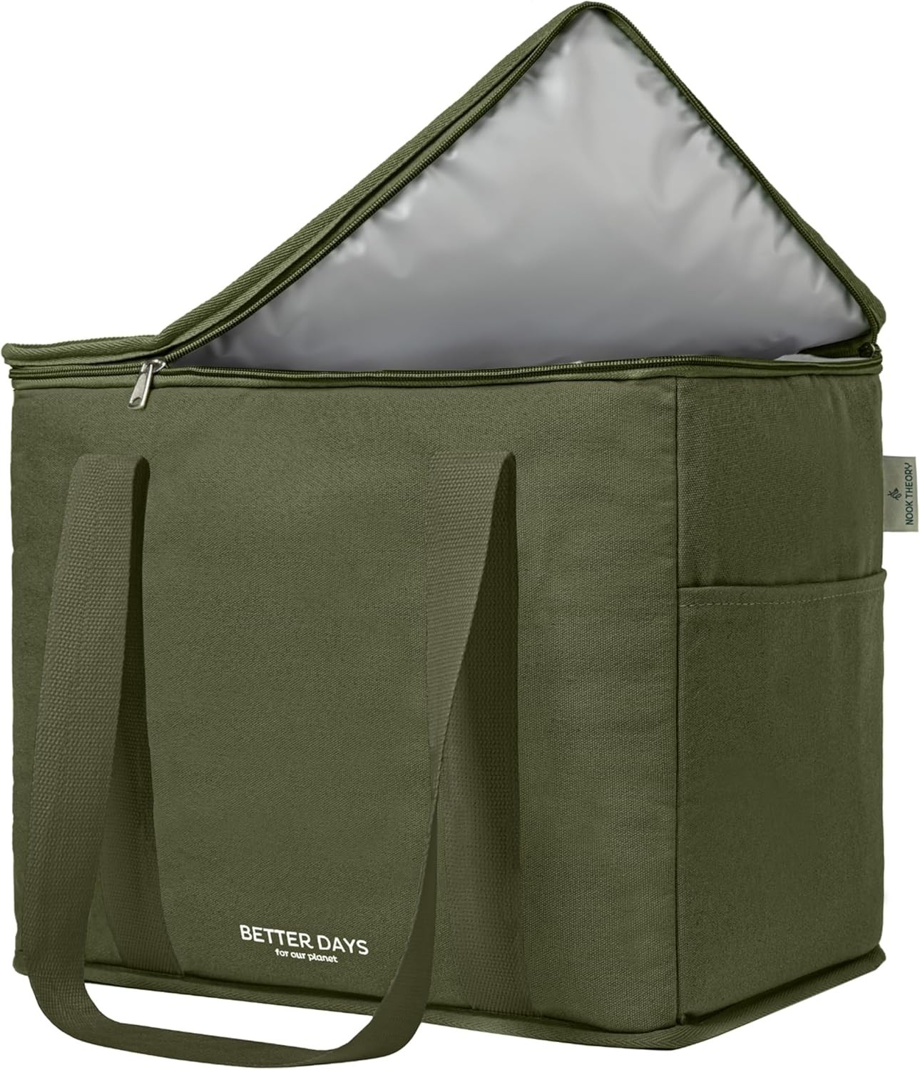 Reusable Insulated Grocery Bag – Leak Proof, X Large Cooler Bag – Insulated S…