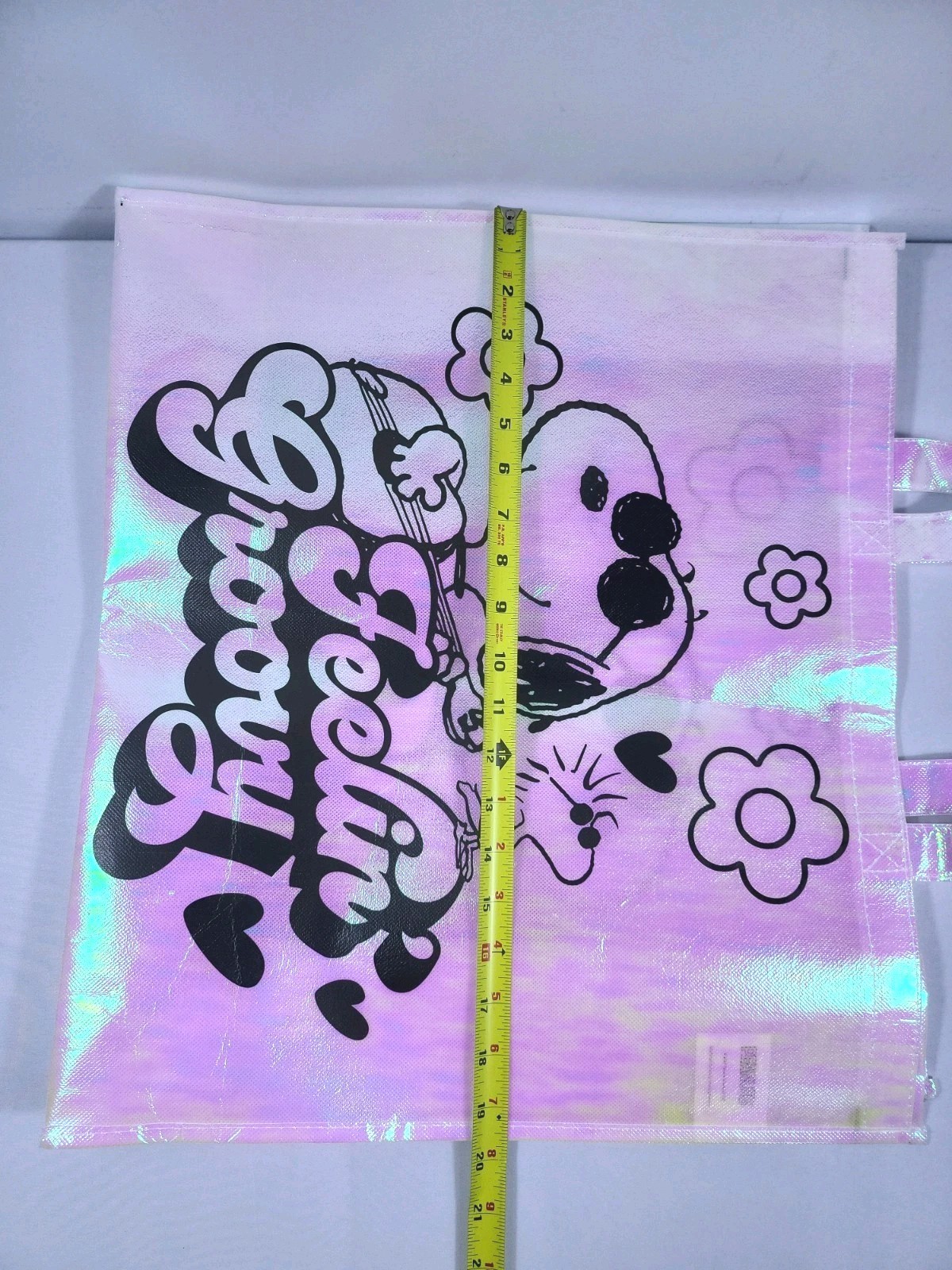 Peanuts Gang Snoopy & Woodstock Feeling Groovy Reusable Shopping Bag Grocery Bag