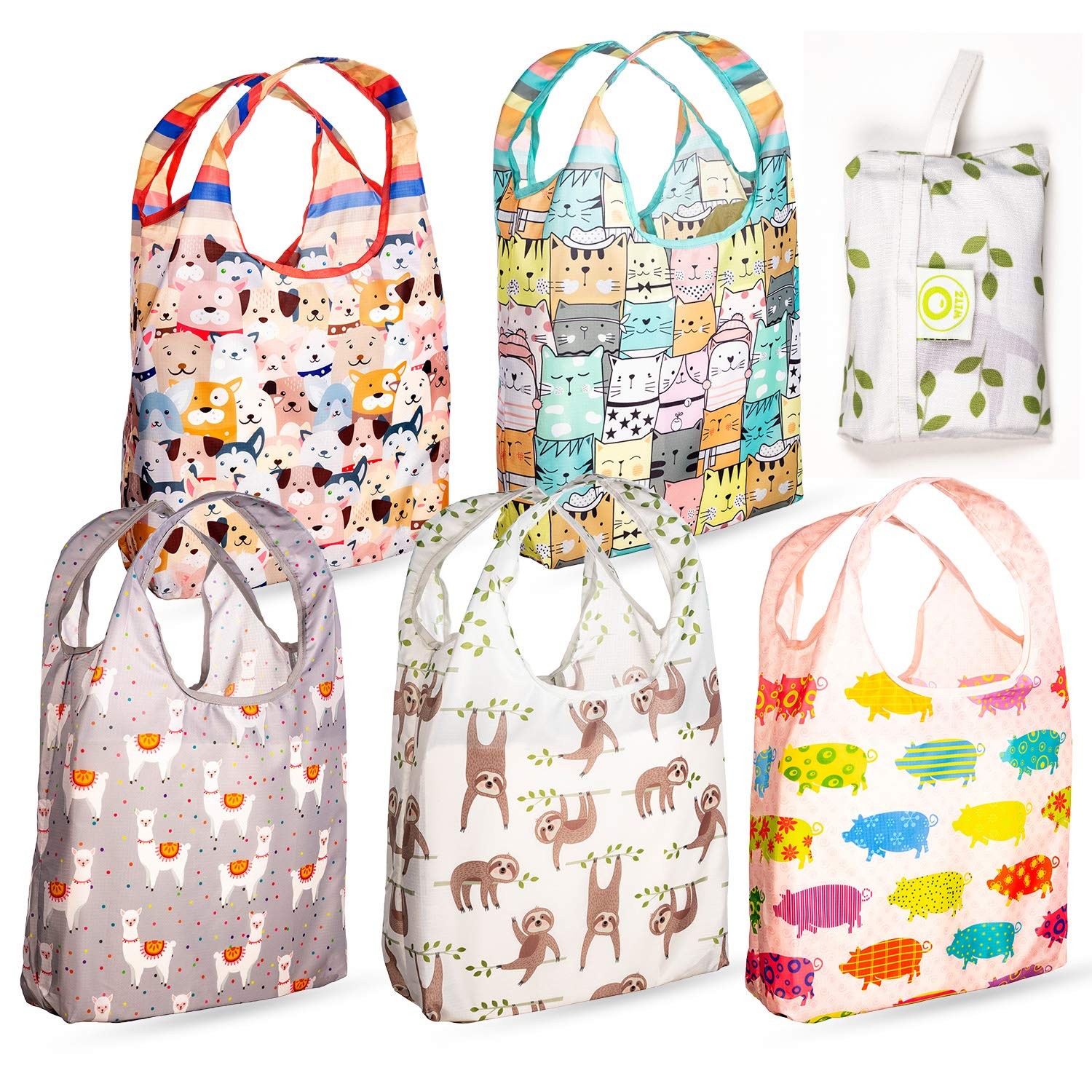 O-WITZ Reusable Grocery Bags | Vibrant Tote Bag For Groceries, Gym, Office Suppl