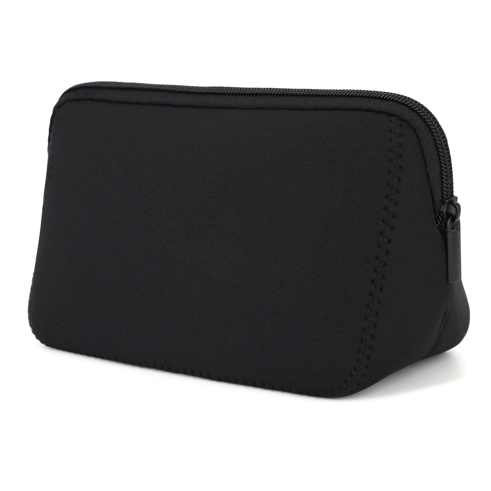 AJLTPA Cosmetic Bag Waterproof Neoprene 7.87inchX3.54inchX5.11inch, Black
