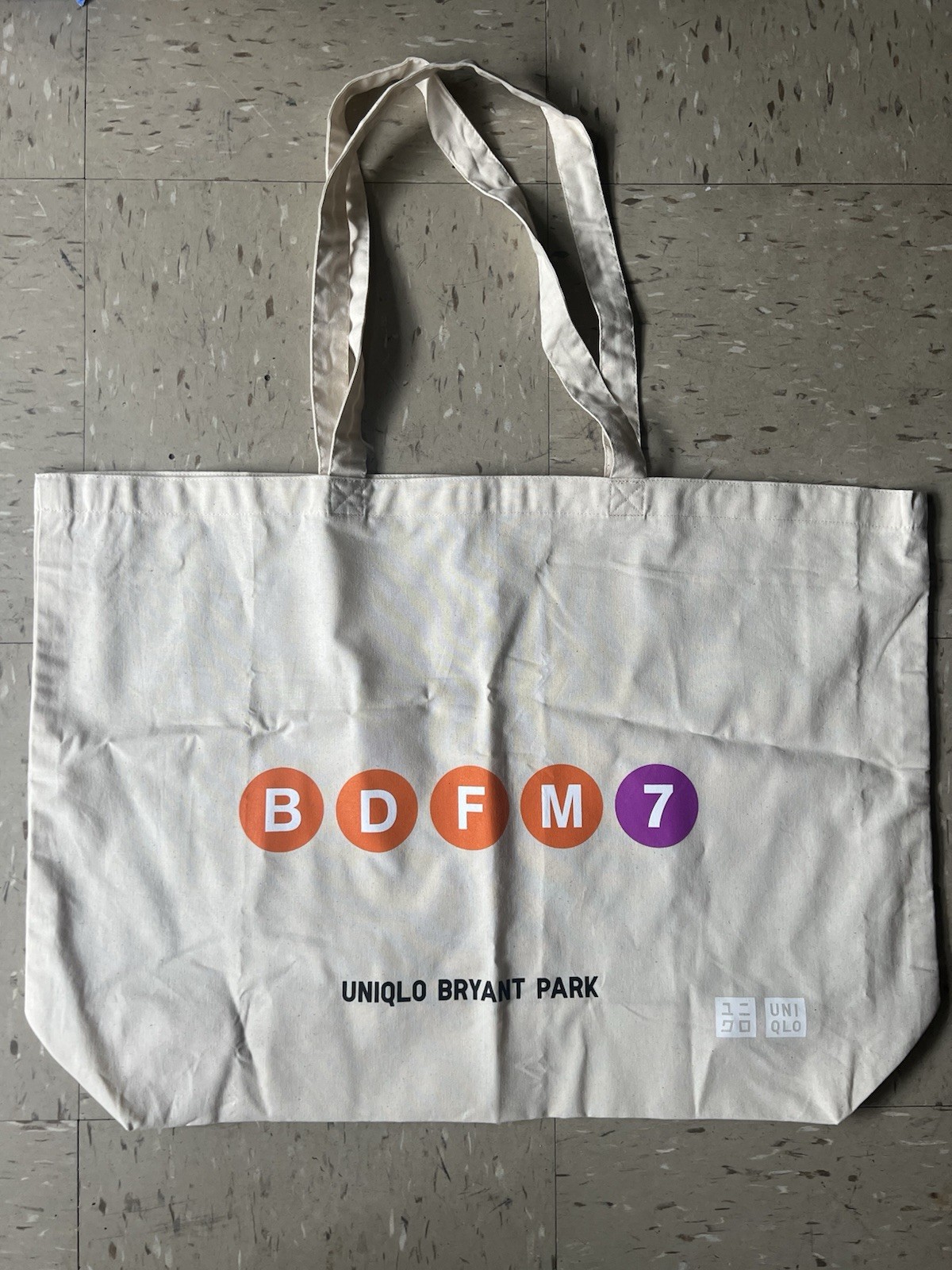 NYC Uniqlo Bryant Park Limited Edition Subway Tote Bag