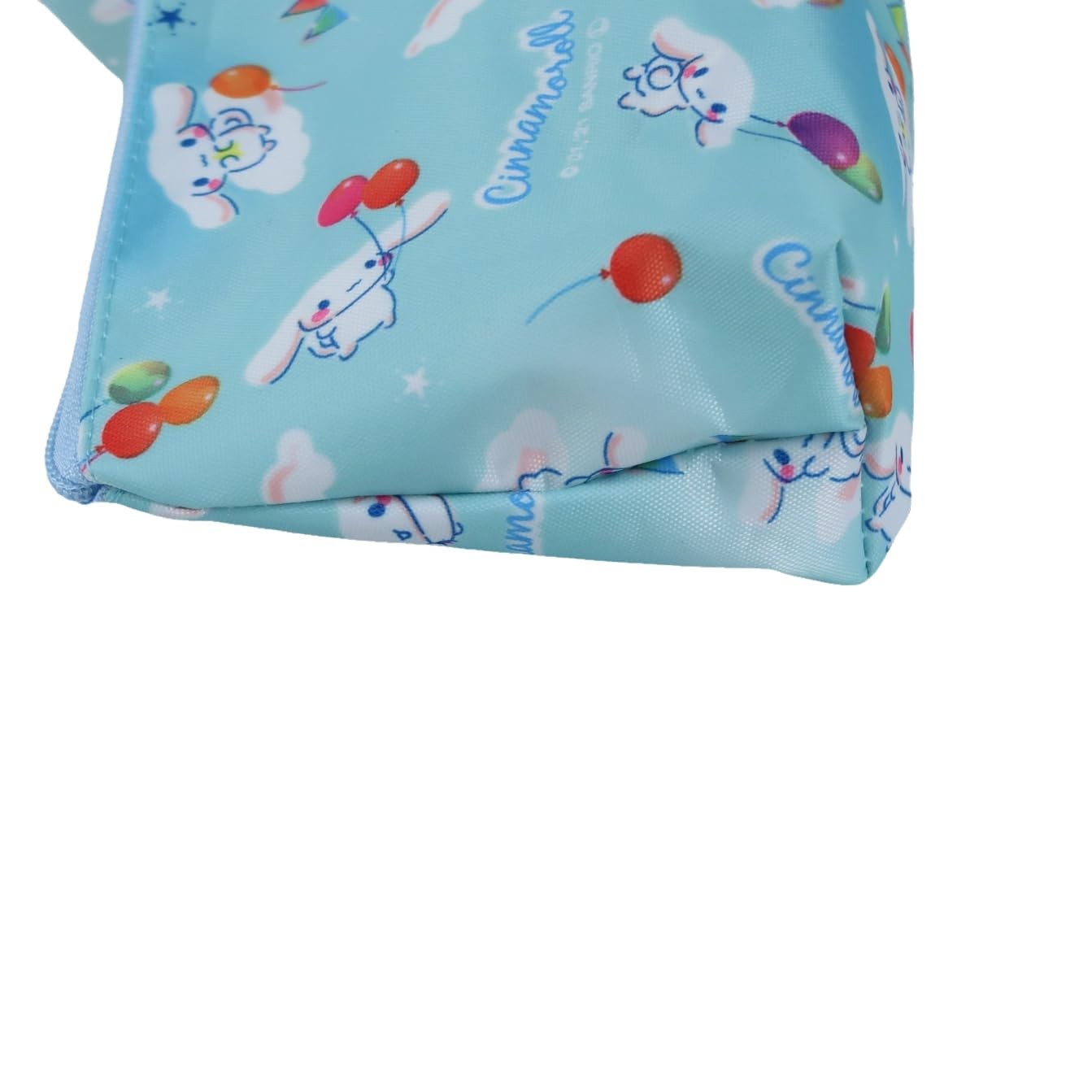 MENBLY Kawaii Trapezoid Pouch – Small Mini Makeup Bag, Cosmetic Sky Blue