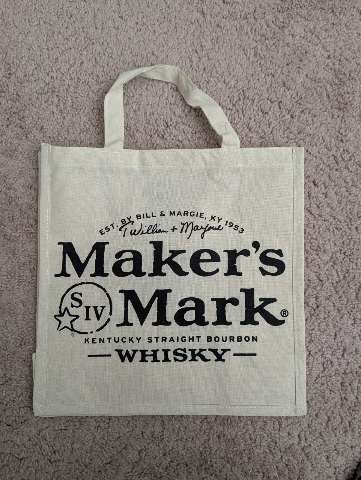 Maker’s Mark Reusable Bag Tote 13x13x6