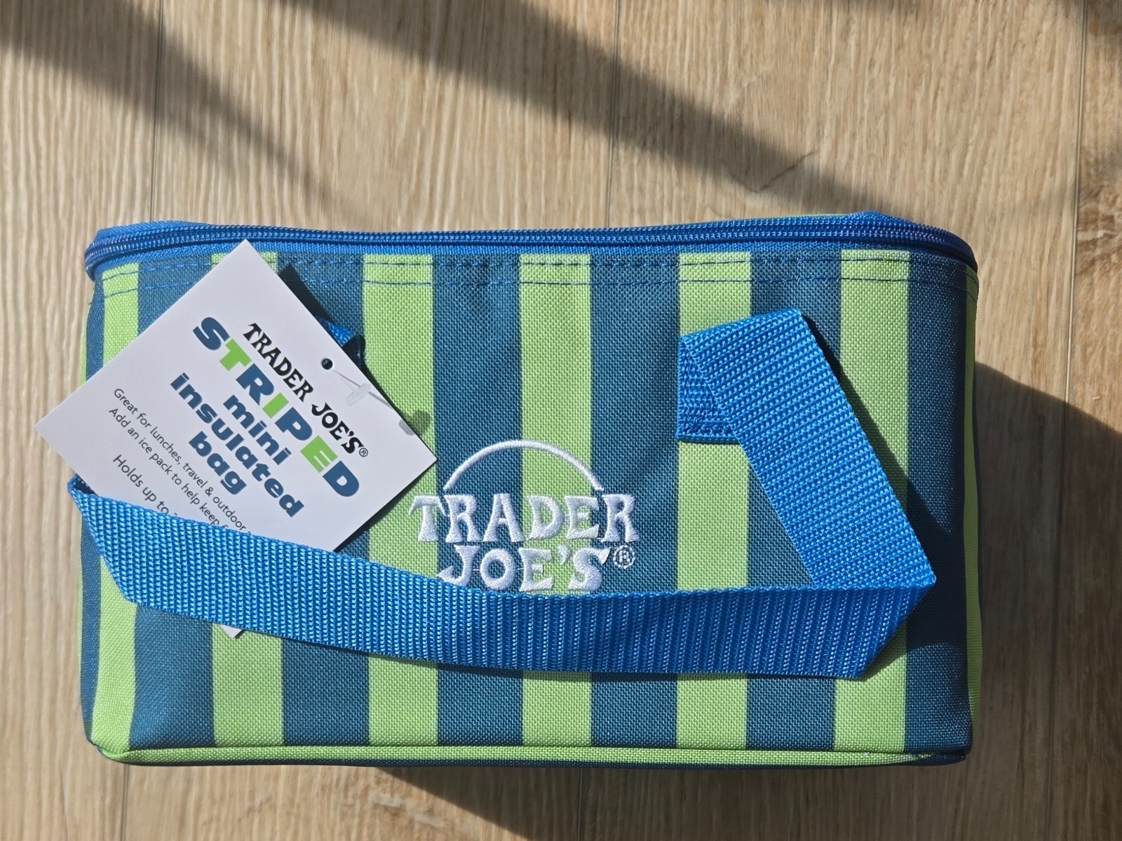 Trader Joe’s 2026 Striped Mini Tote 9 Pc Bundle FREE SHIPPING Canvas & Insulated