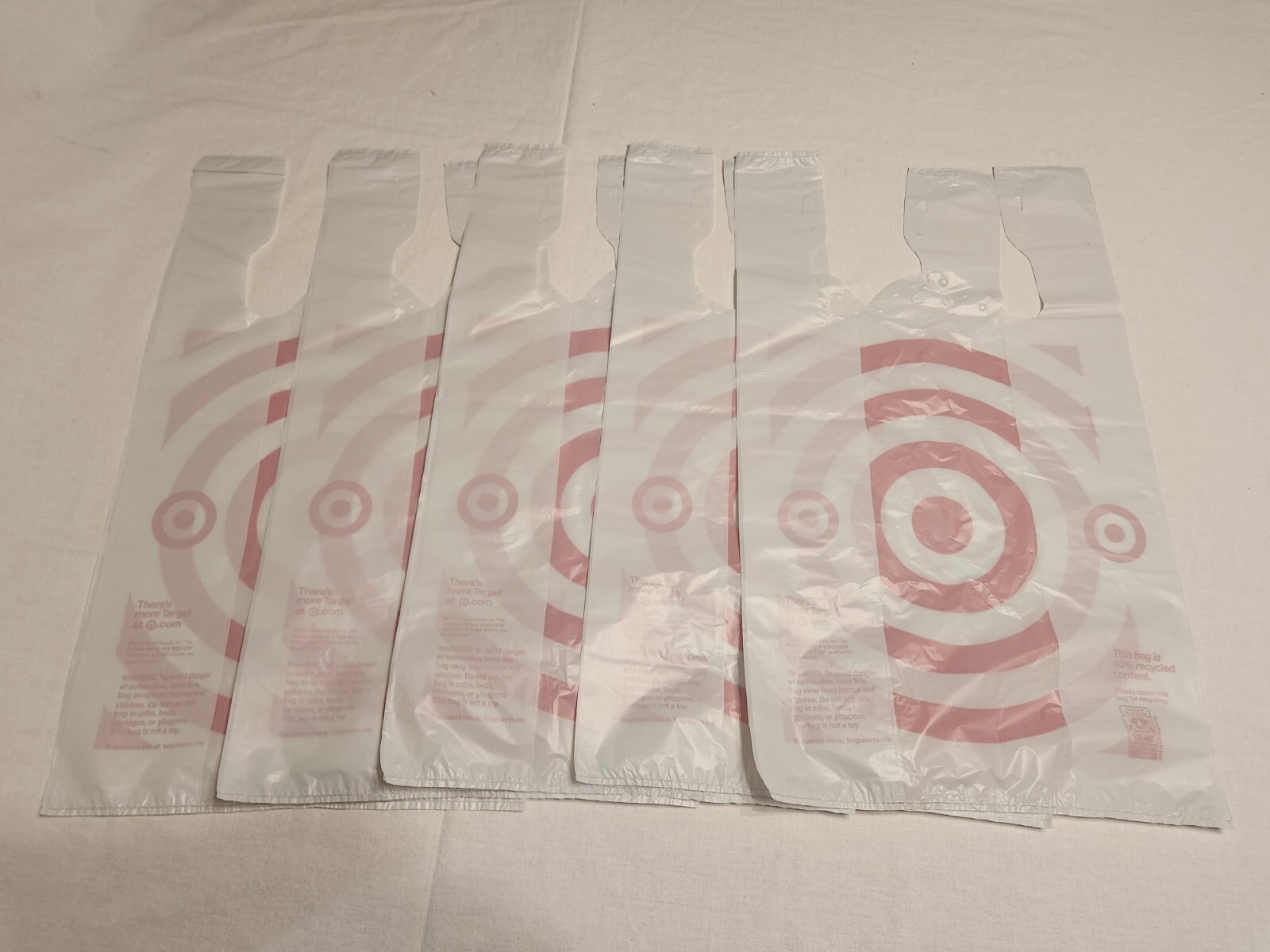 Target Plastic Grocery Bags Single Use New Folded Art Crafts Trash Bag