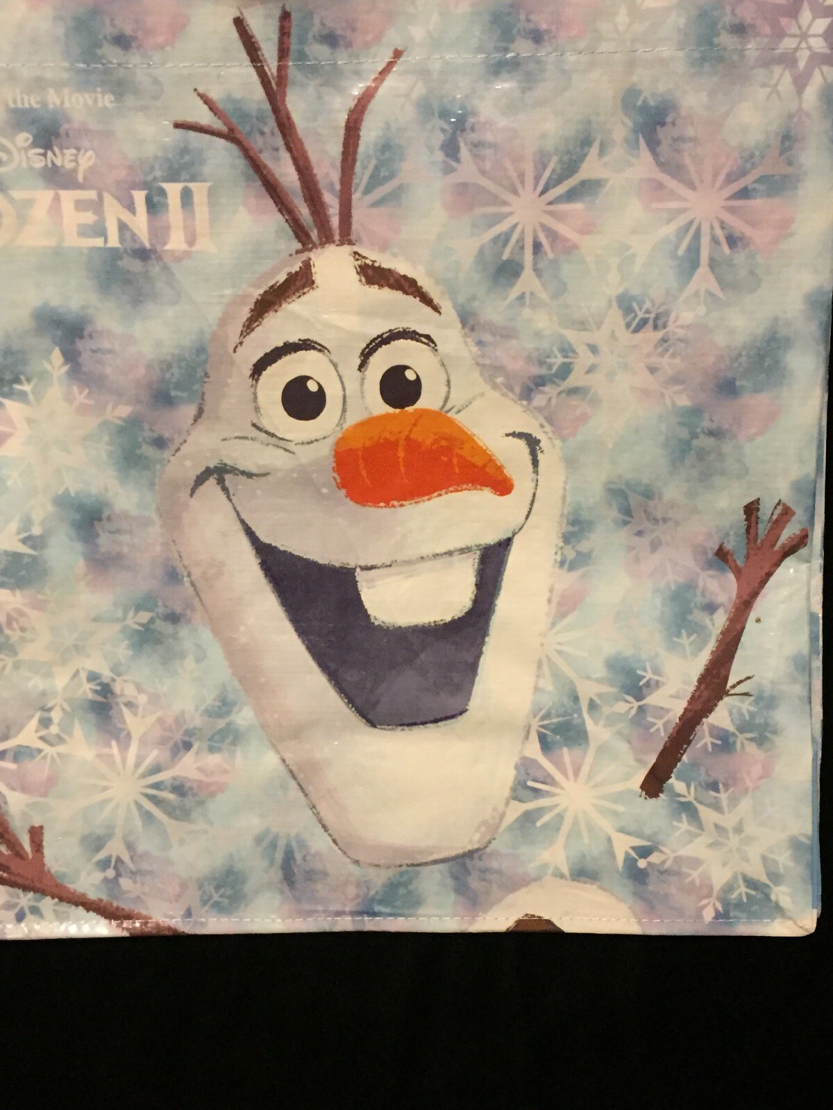 Tesco Disney Frozen II Tote Bag Ana Elsa Olaf Snowman Snowflake Princess New