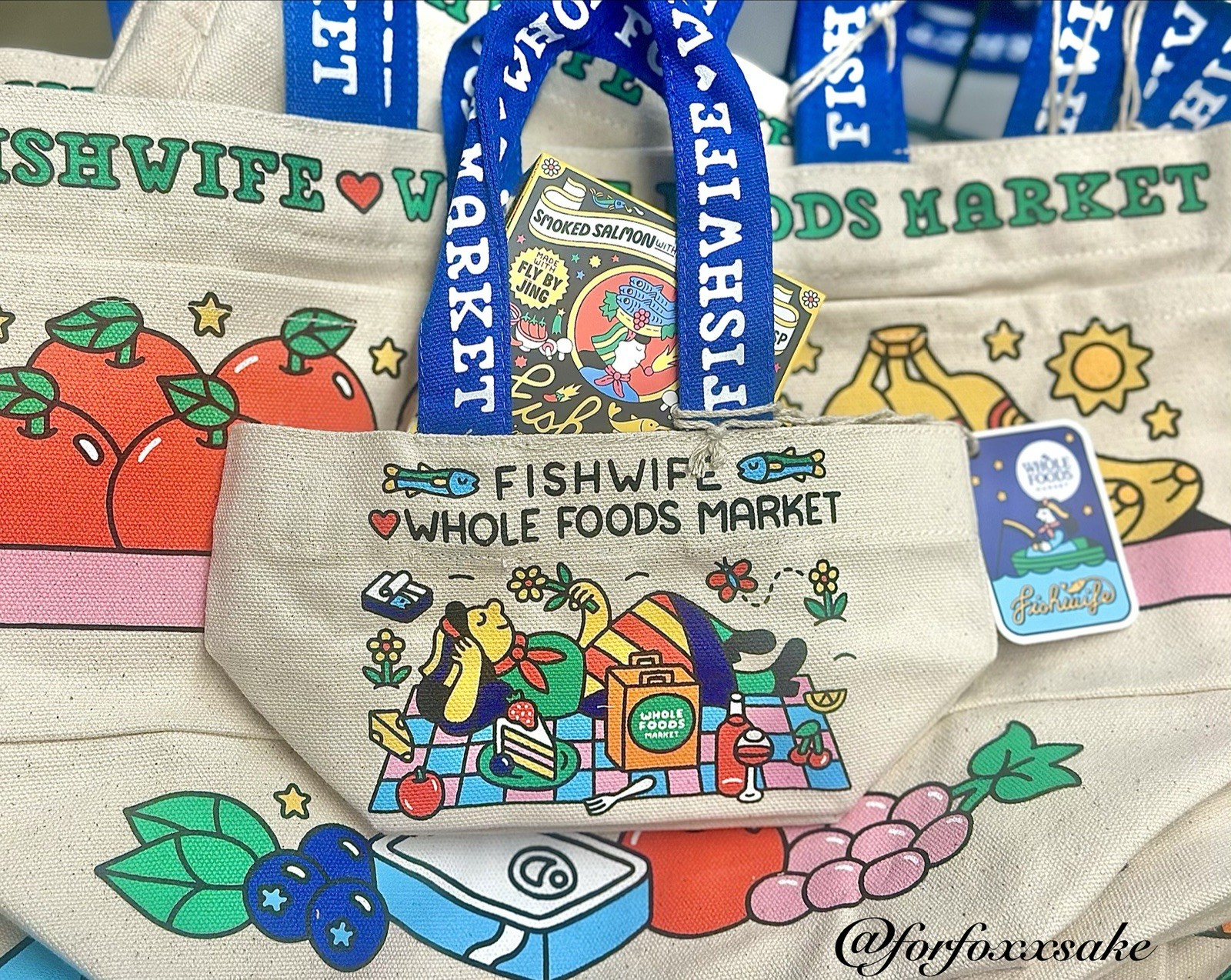 NWT Fishwife x Whole Foods Micro Tote Limited Edition