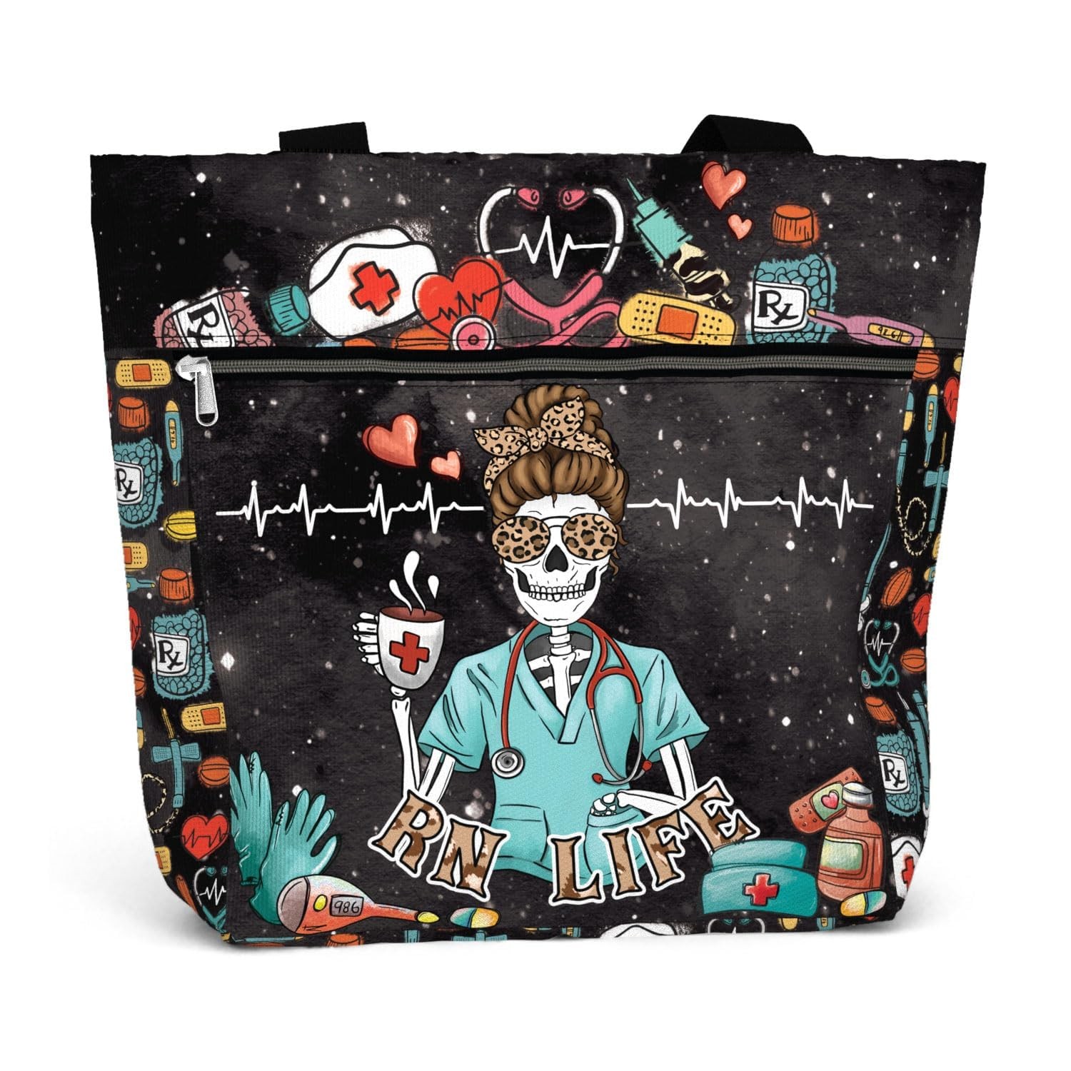 15 inch Large Work Tote Bag for Women. Shoulder Bag Gift for Registed Nurse R…