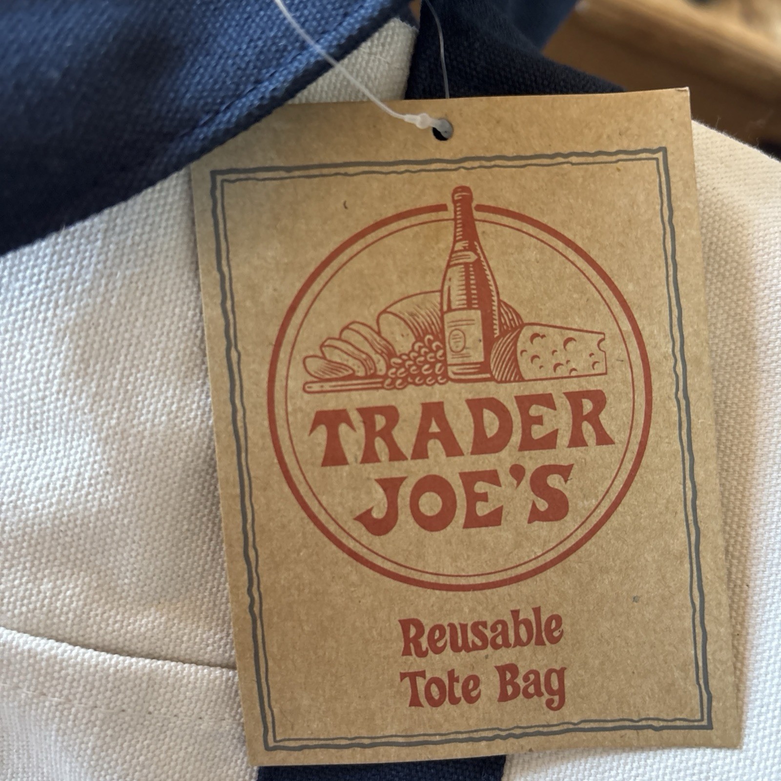 Trader Joe’s Embroidery Special 4 Roses 4 Flowers Large Eco Shopping Bag
