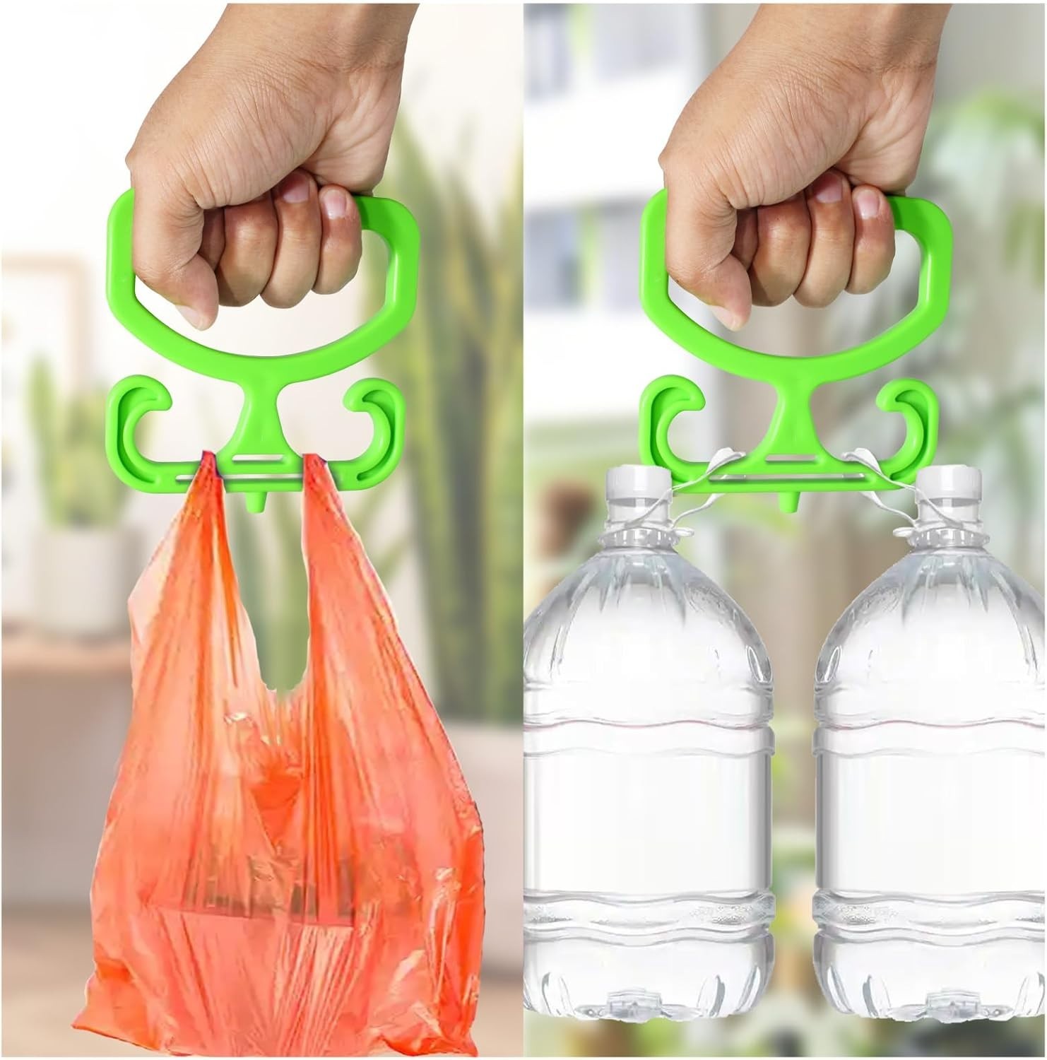 2 Pack Lightweight Grocery Bag Grips – Ergonomic Designs for Pain-Free Shopping