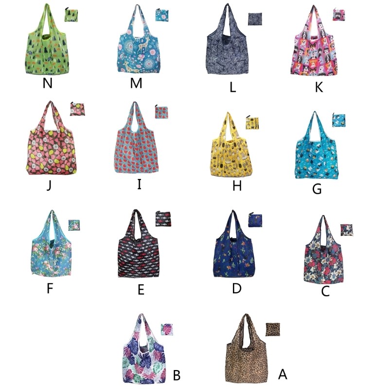 Foldable Shopping Bag Tote with Spacious Interior Great for & Necessities