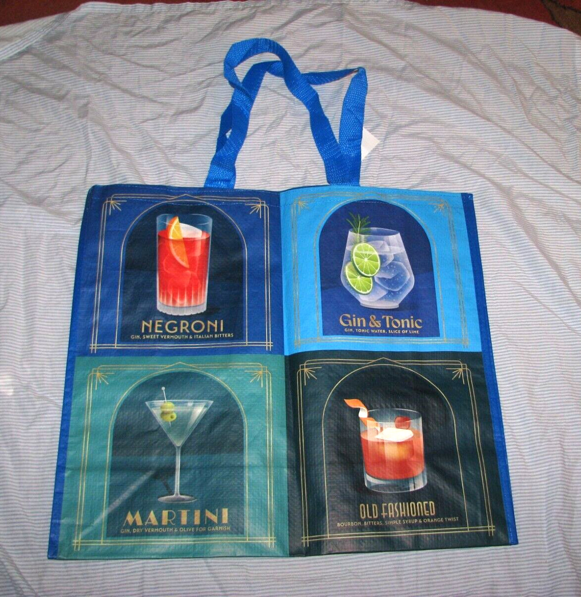 Reuseable Shopping Bag (COCKTAILS) Marshall’s TJ MAXX