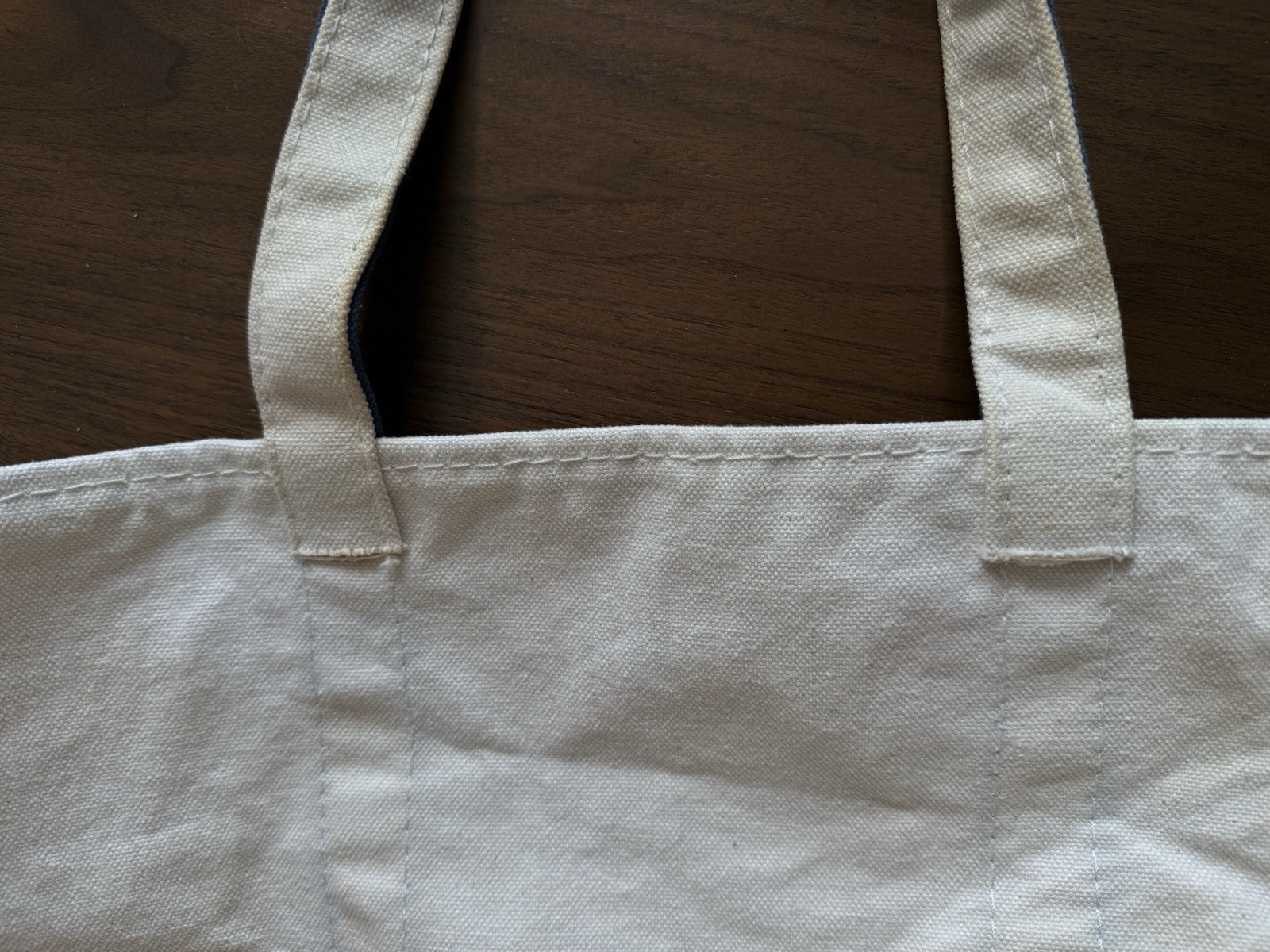 Trader Joe’s Canvas Tote Bag Large Canvas Boat Tote Navy Blue Grocery Beach