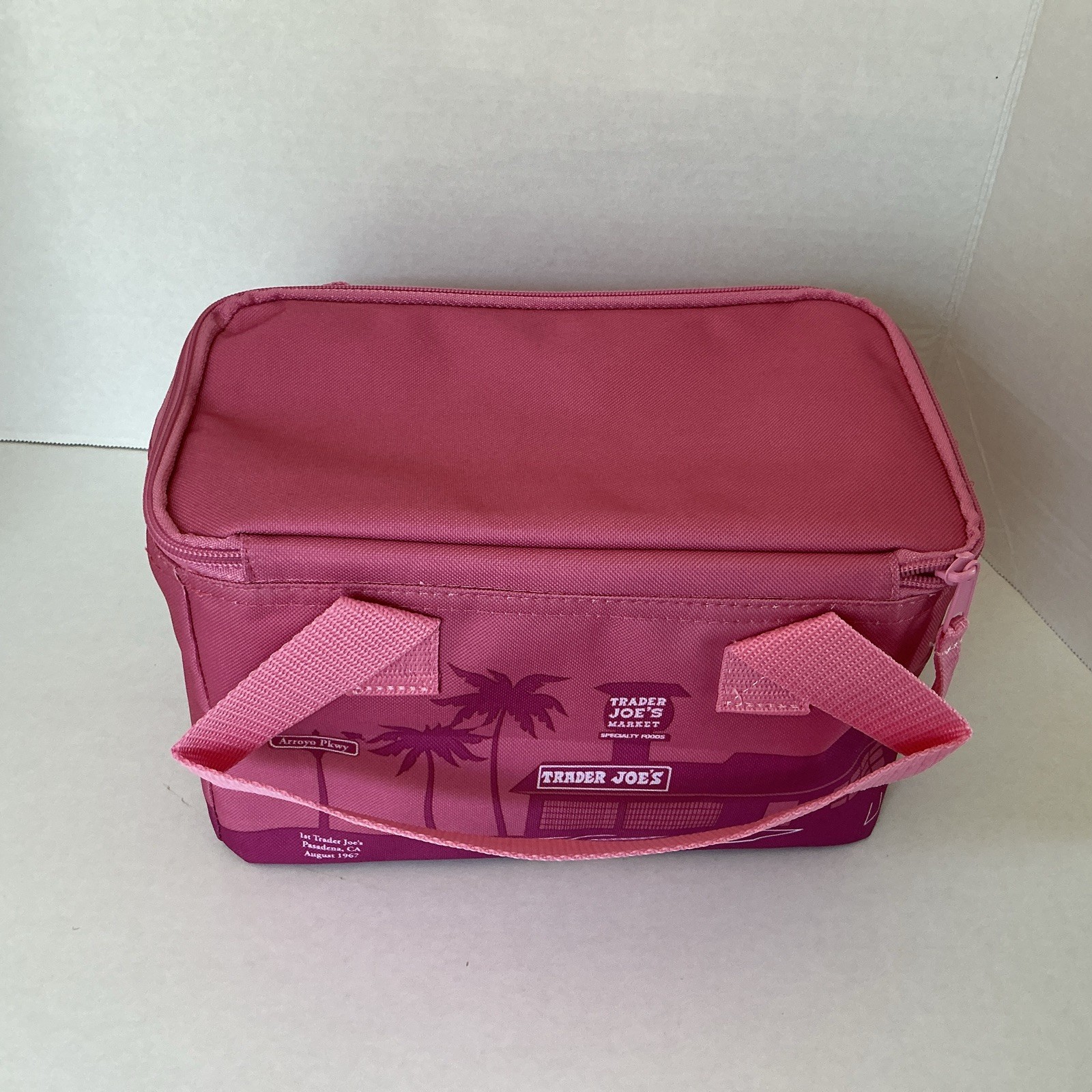 Trader Joe’s Pink Insulated MINI Cooler Reusable Lunch Bag NWT SKU #80244
