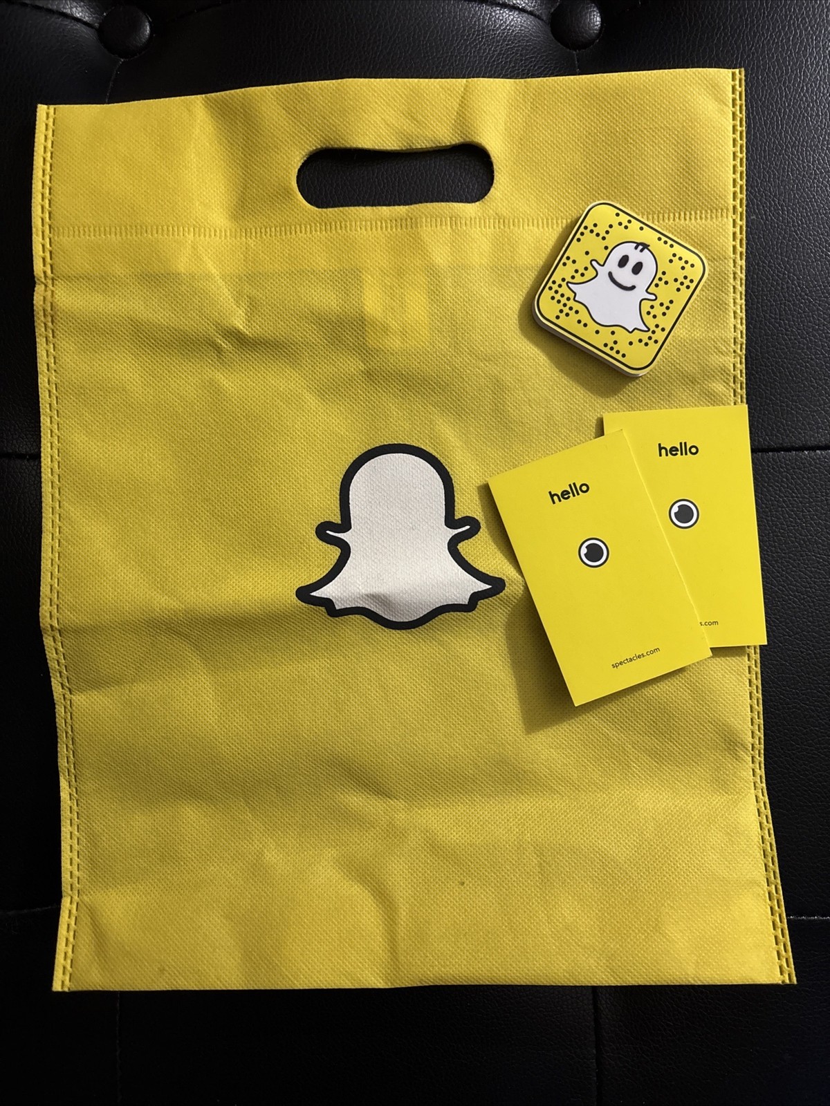 Snapchat Snap Inc Tote Shopping Bag W/ Extras