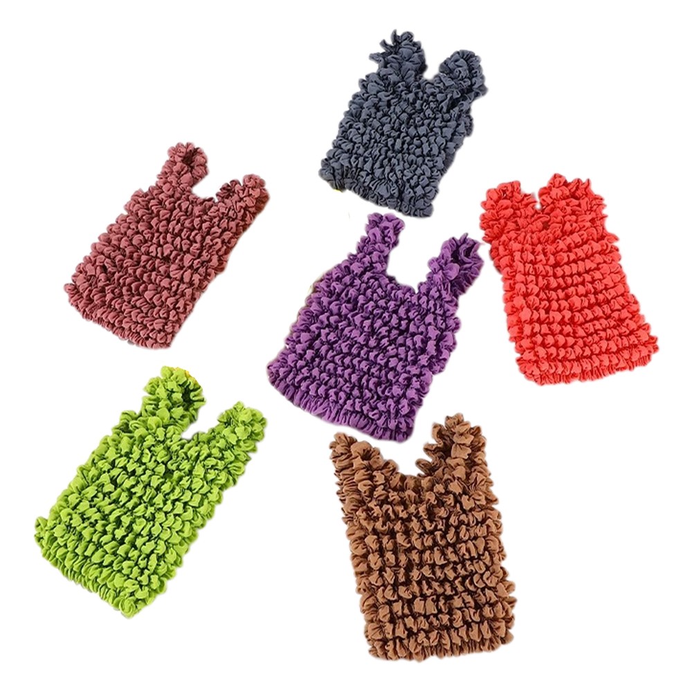 6PCS Magic Stretch Portable Foldable Handheld Bags Reusable Grocery AOV