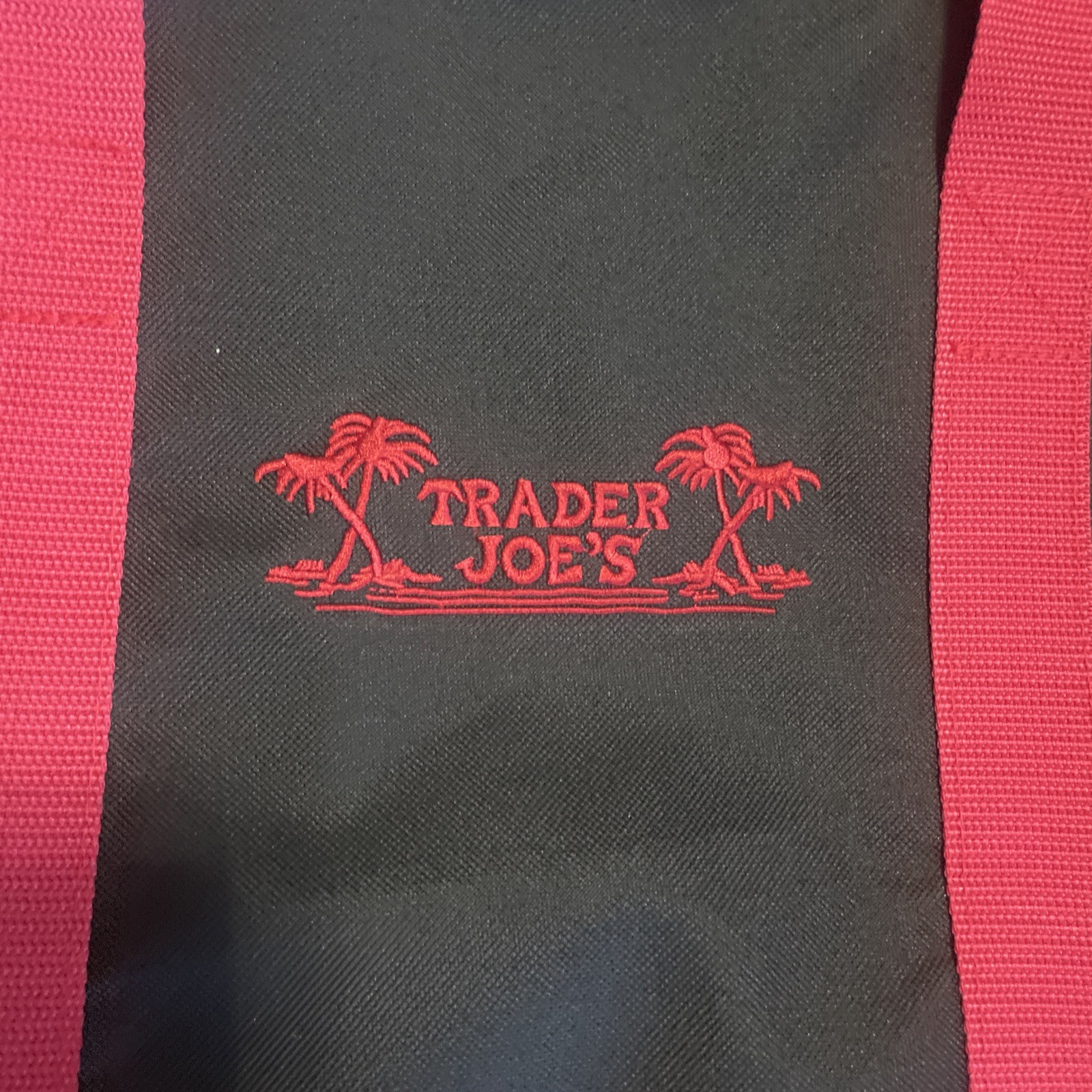 Trader Joe’s Insulated Extra Large Black Red Bag