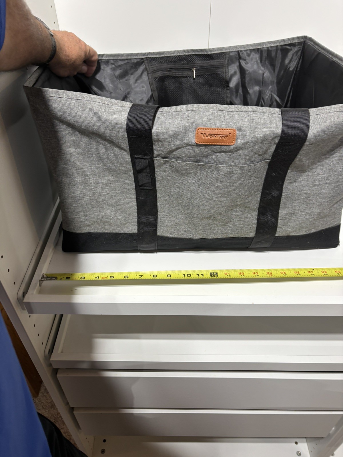 Wonday Extra Large Stand Up Utility Tote Bag Reusable Grocery Bags Foldable NrMt