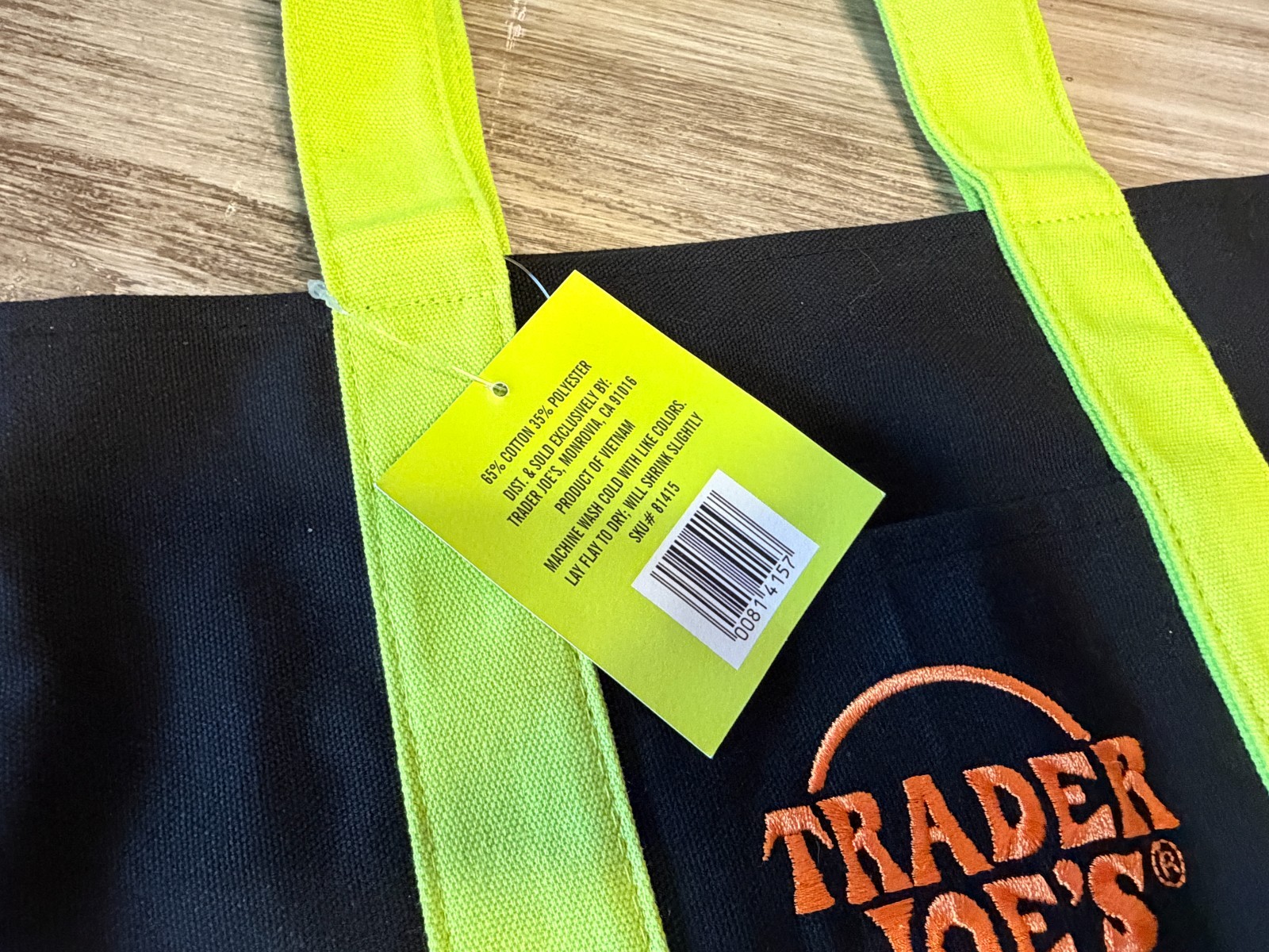 Trader Joe’s 2025 Halloween Black Authentic Vintage Mini Tote Bag LtdEd NWT New
