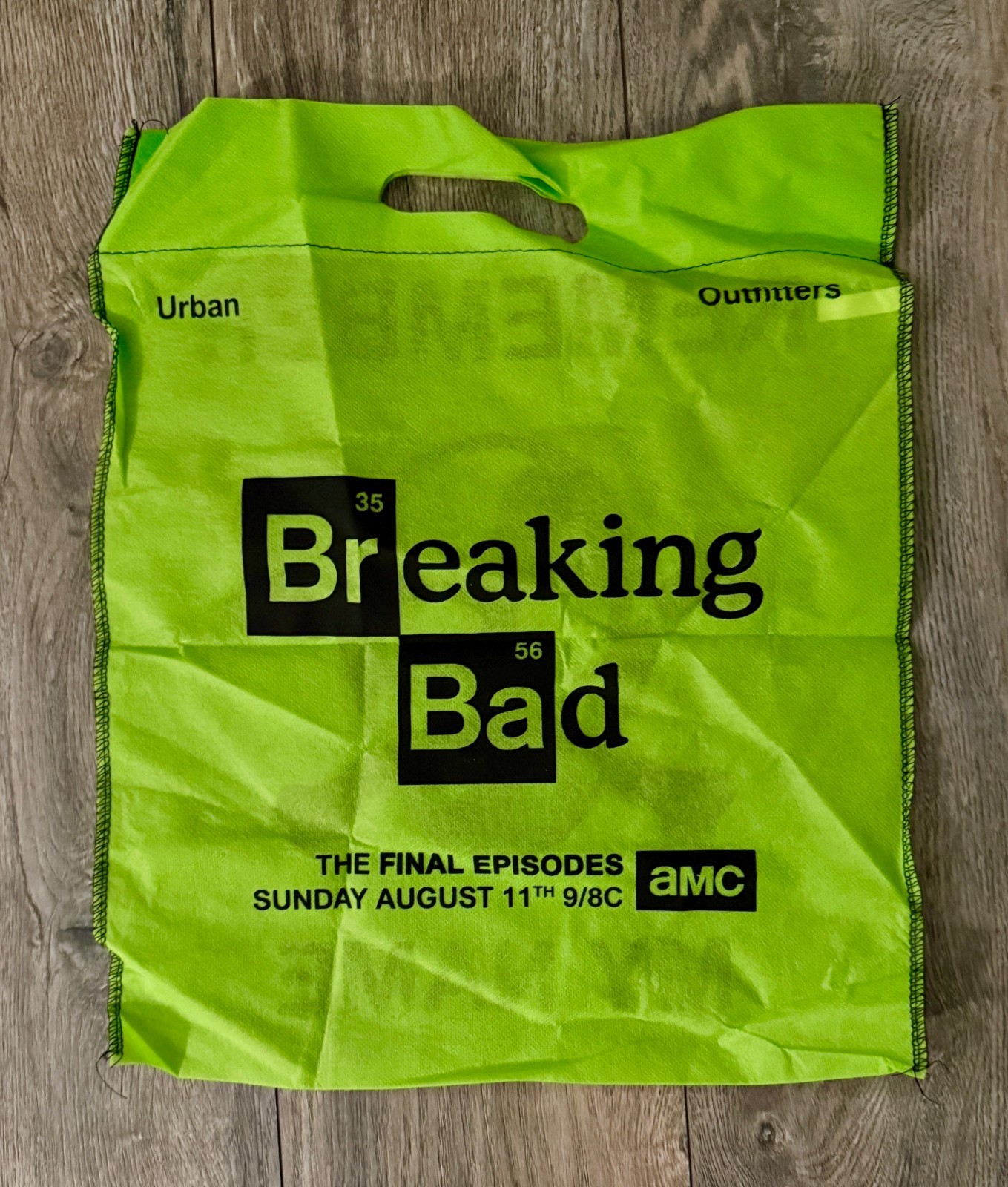 BREAKING BAD collectors BAG urban outfitters WALTER WHITE heisenberg NEON GREEN