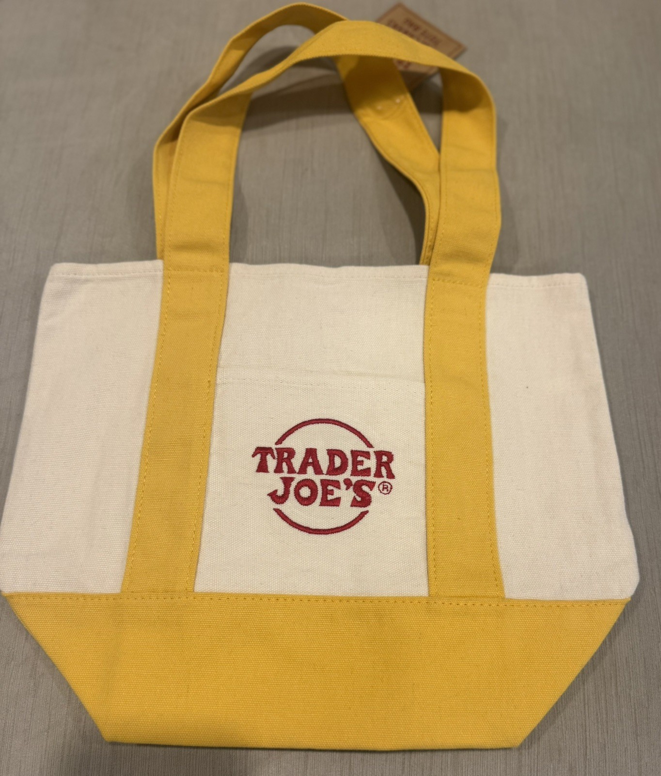 Mini Trader Joe’s Canvas Tote + FREE Viral B Pure Hand Sanitizers (2 Pack) New