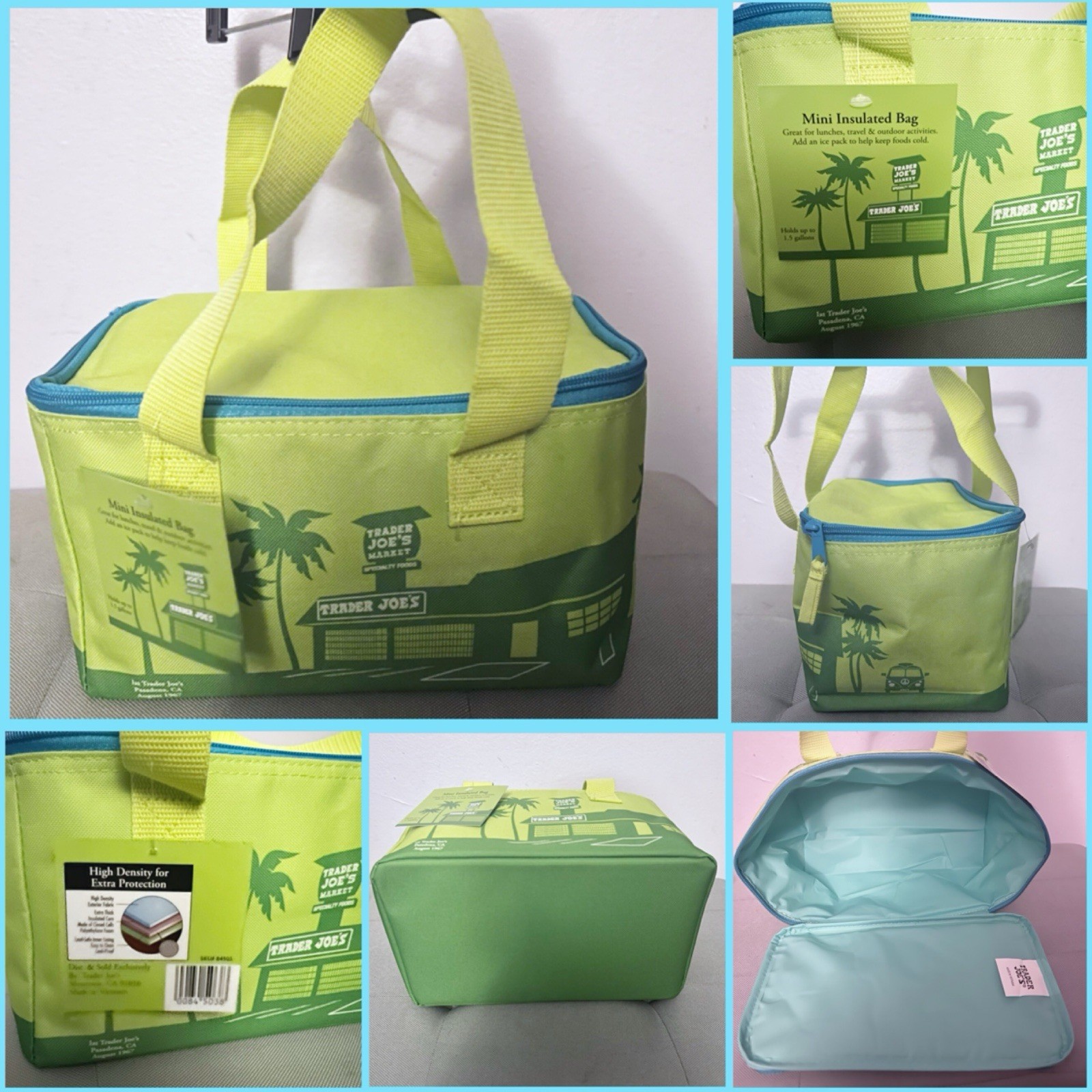Trader Joe’s Summer 2026 Mini Insulated Bag Limited Edition 1.5 Gal Lime Green