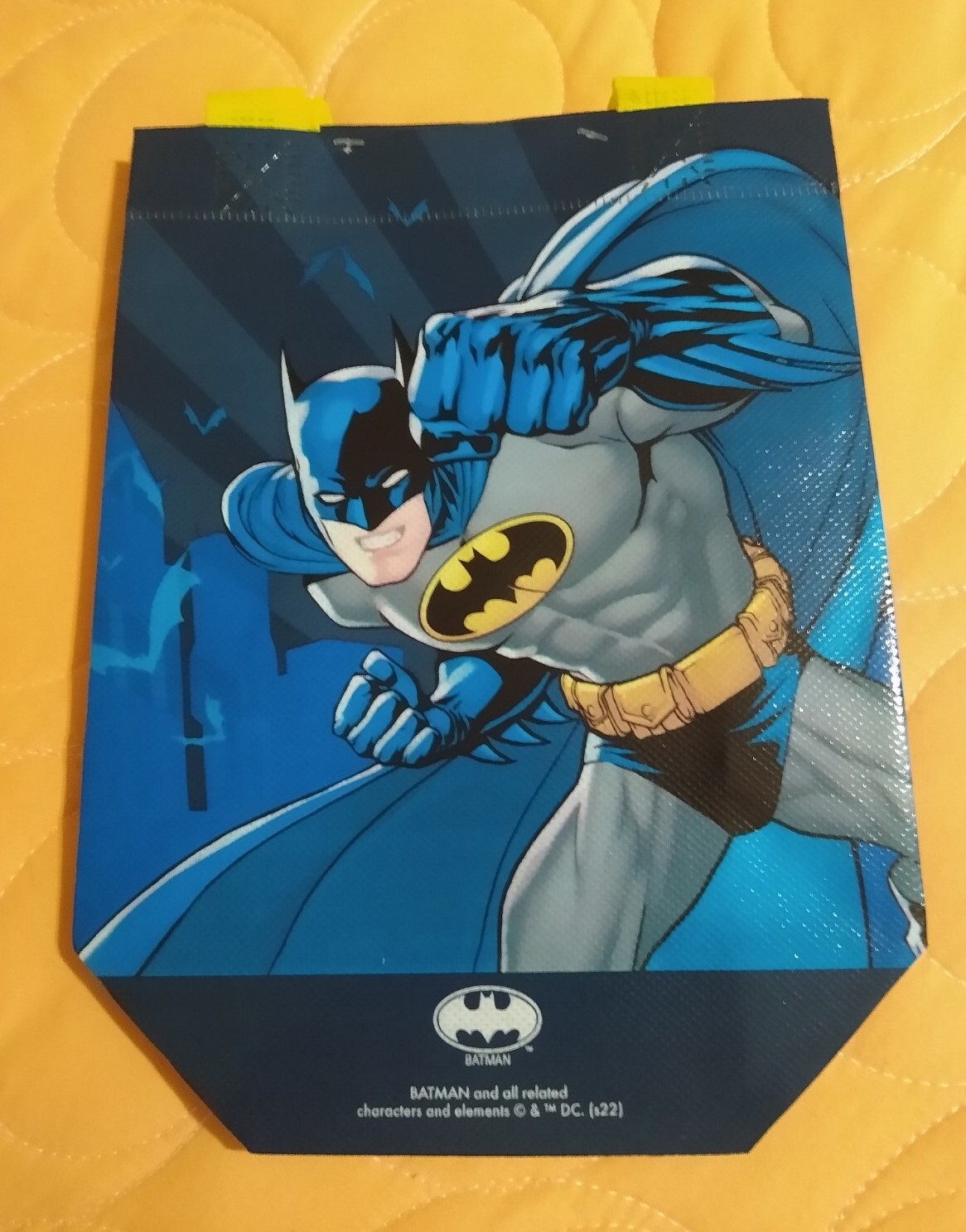Batman & Joker 2 Pack Mini Reusable Blue & Purple Gift Bags with Handles New!