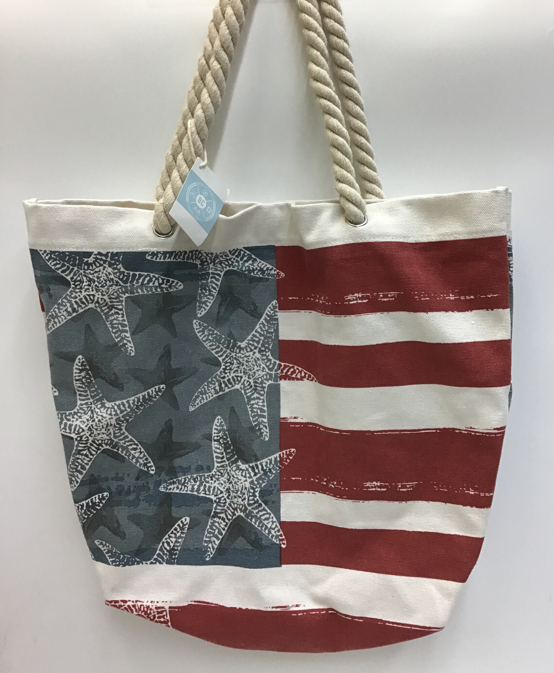 Beachcombers Coastal Threads Beach Tote / Bag 16”X17.5” Reusable