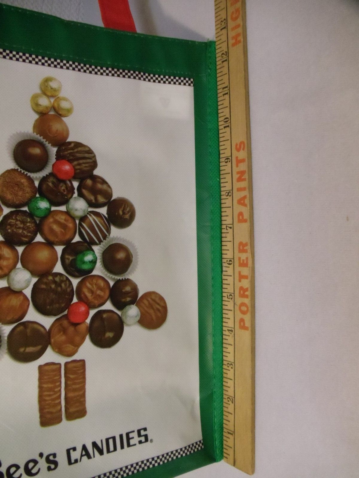 See’s Candies Reusable Christmas Tote/Bag ~ Chocolate Christmas Tree