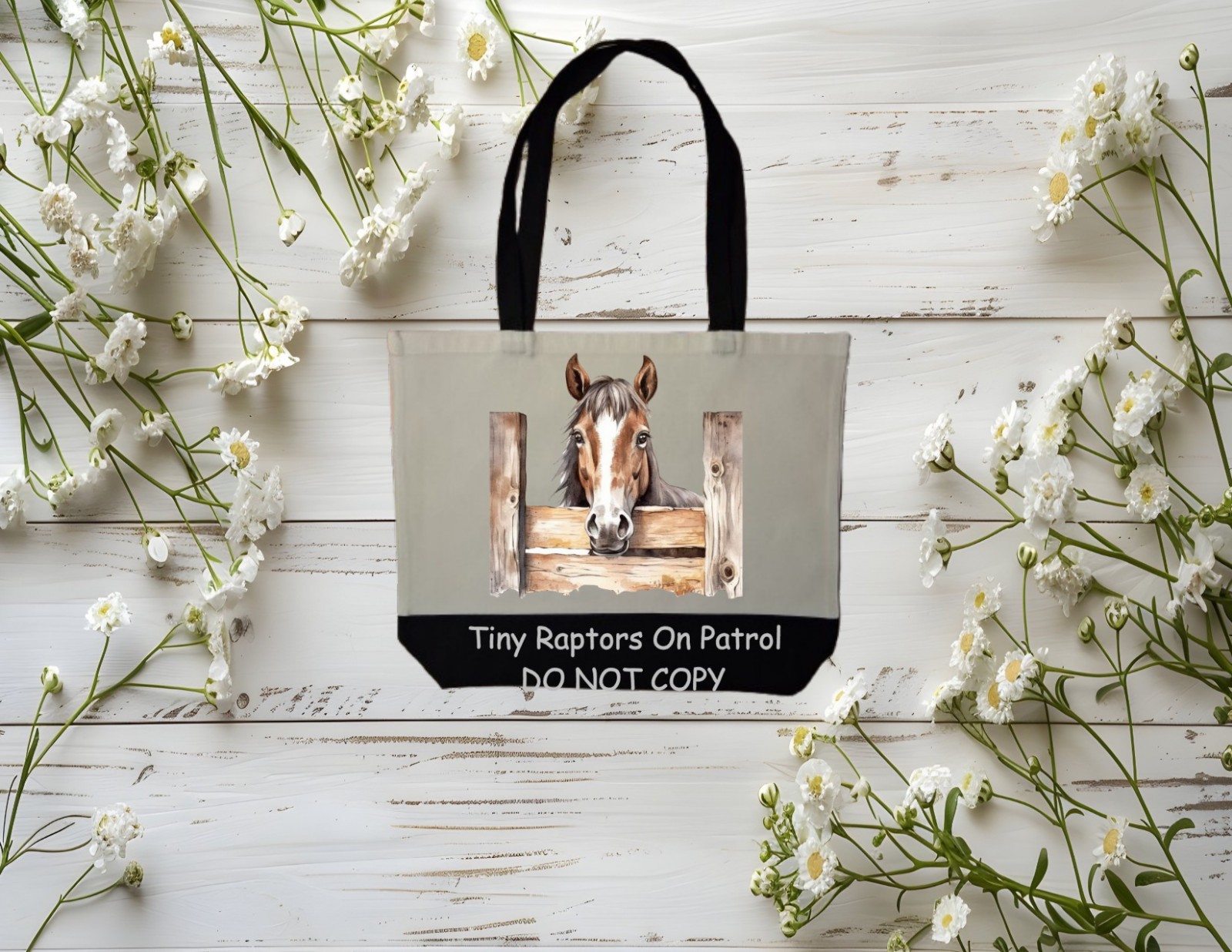 Horses~ Canvas Tote Bag~FREE shipping~shopping~CHOICE~Reusable~Gift~ Floral~ USA