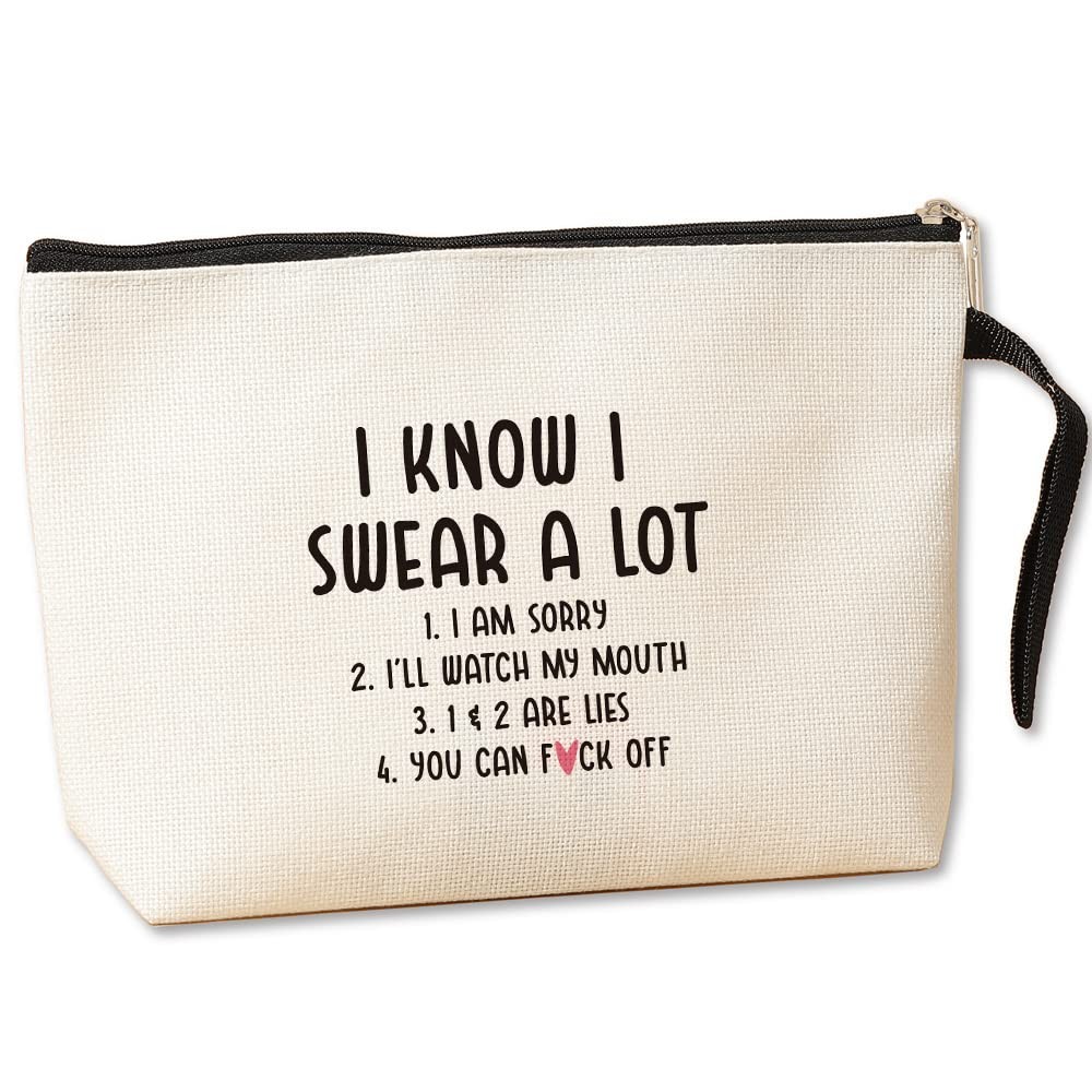 Jztco Funny Makeup Bag for Women Men Sarcasm Sarcastic Humor Multicolor0119