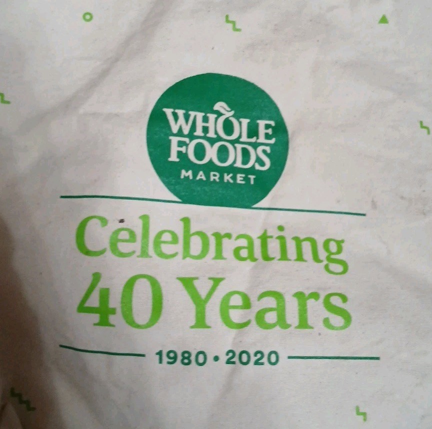 VINTAGE Whole Foods Market 2020 Team Member Appreciation W/ bag green cactus