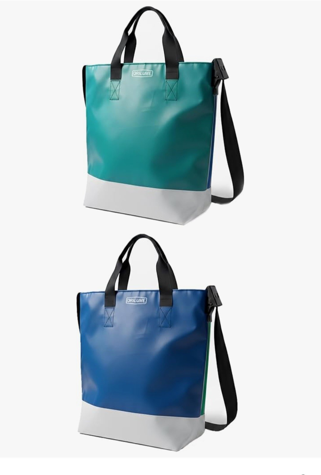 Orilume Insulated Grocery Cooler Tote Bag Zip Top Reusable Heavy Duty 30L Open