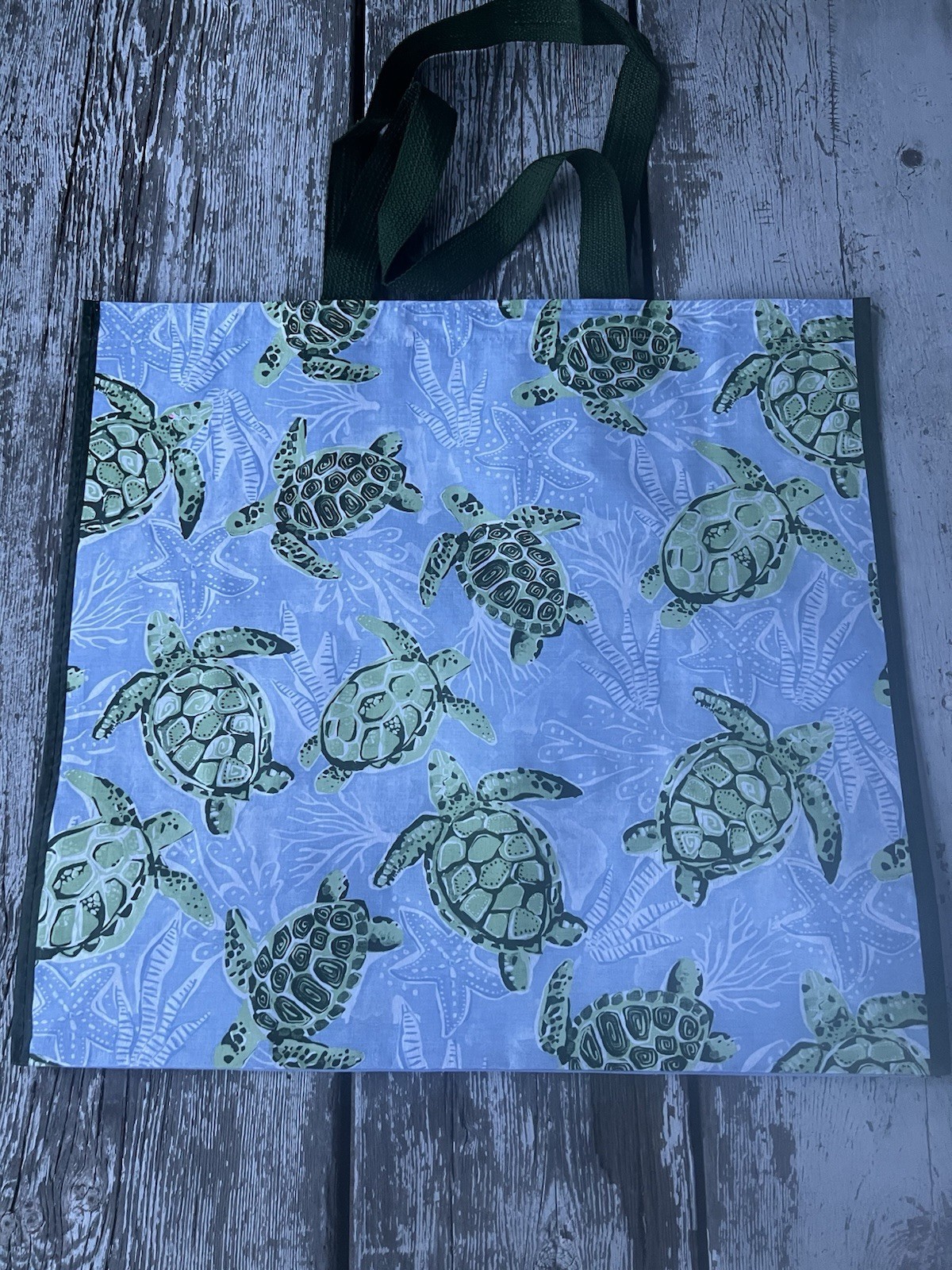 HAWAIIAN HONU TURTLE REUSABLE SHOPPING BAG BEACH BAG / BEACH TOTE