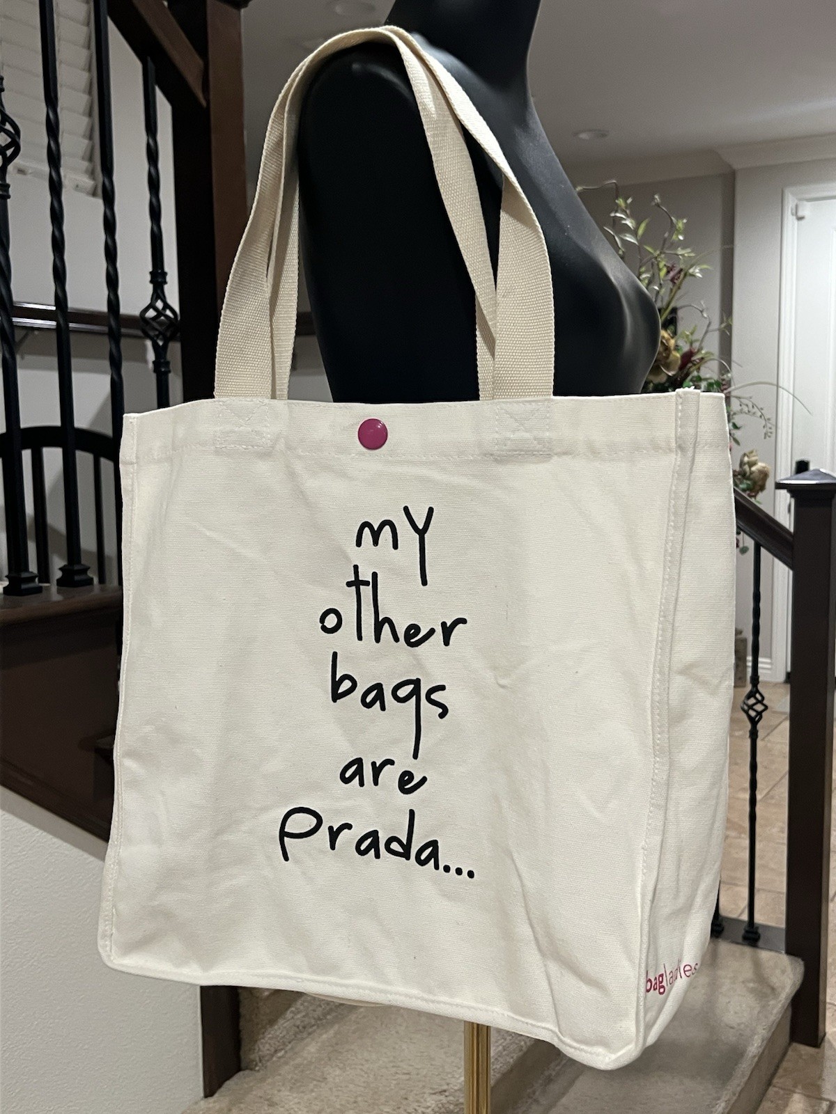 New Status Shopping Totebag! Proclaim Your Love Of Designer Goods, Only $11.00!